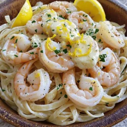 - 1 pound large shrimp, peeled and deveined - 8 oz linguine or spaghetti - 4 tablespoons unsalted butter - 2 tablespoons olive oil - 4 cloves garlic, minced - 1 teaspoon red pepper flakes - Juice of 1 lemon - Zest of 1 lemon - 1/4 cup fresh parsley, chopped - Salt and pepper to taste To make shrimp scampi, you need fresh and simple ingredients. Start with large shrimp. They should be peeled and deveined for easy cooking. Next, choose your pasta. I like linguine or spaghetti, but you can use any pasta you enjoy. Butter and olive oil create a rich sauce. Garlic adds a strong flavor that makes this dish shine. Red pepper flakes give it a little heat, but you can adjust this to your taste. Lemon juice and zest brighten the dish. Fresh parsley adds color and freshness. - Vegetables (e.g., spinach, tomatoes) - Additional herbs (e.g., basil, oregano) - Different types of pasta You can customize your shrimp scampi by adding veggies. Spinach and tomatoes work well. If you love herbs, add basil or oregano for more flavor. You can also try different kinds of pasta to mix things up. Each choice can change the taste and feel of your dish. For the full recipe, check out the "Shrimp Scampi Made Easy" section. First, fill a large pot with water and add salt. Bring it to a boil. Add your pasta, either linguine or spaghetti. Cook it for about 8 to 10 minutes. Make sure to check the package for exact cooking times. When done, save 1 cup of the pasta water. Then, drain the pasta. Next, grab a large skillet. Heat olive oil and 2 tablespoons of butter over medium heat. Once melted, add minced garlic and red pepper flakes. Sauté for 1 to 2 minutes until fragrant. Now, raise the heat to medium-high. Add the shrimp, seasoning with salt and pepper. Cook the shrimp for about 3 to 4 minutes. They should turn pink and opaque. Add lemon juice and zest to the skillet with the shrimp. Now, toss in the cooked pasta and reserved pasta water. Mix everything well. Make sure the pasta is coated with the shrimp sauce. Finally, stir in the remaining 2 tablespoons of butter and chopped parsley. Taste and adjust the seasoning as needed. You can add more salt or red pepper flakes if you like. For the full recipe, refer to the section above. To cook shrimp perfectly, focus on timing. Shrimp cook fast. Overcooking turns them rubbery. Aim for 3-4 minutes until they turn pink and opaque. Remove them from heat right away. This helps keep their tender texture. Balancing flavors is key. The bright taste of lemon adds freshness. Use both lemon juice and zest. Add in red pepper flakes to bring heat. Adjust the amount to match your taste. This makes the dish exciting and flavorful. For serving, use a large pasta bowl. It shows off the shrimp and pasta nicely. Garnish with fresh parsley and lemon wedges. This adds color and brightness to the dish. Pair your shrimp scampi with a fresh salad or garlic bread. A crisp white wine, like Sauvignon Blanc, complements the dish well. The wine's acidity balances the richness of the butter. One big mistake is overcooking the shrimp. This makes them tough and chewy. Always watch the time closely and remove them as soon as they are done. Another common error is using too much or too little pasta water. Reserve one cup of water before draining the pasta. This water helps bind the sauce and pasta together. It also adds flavor and moisture to the dish. {{image_2}} You can easily enhance the flavor of your shrimp scampi with garlic. Try using more garlic cloves. Instead of four cloves, add six or even eight for a bold taste. You can also switch up the butter. Try using herb-infused butter for a new twist. This small change can really brighten up your dish and make it more exciting. If you like heat, make it spicy! Adjust the red pepper flakes to your taste. You can start with one teaspoon and add more if you want. For an extra kick, add diced jalapeños or hot sauce. This variation is perfect if you enjoy a bit of fire in your meal. To make a lighter version, use less butter or olive oil. You can cut the butter down to two tablespoons and still have great flavor. Consider using whole wheat pasta or zucchini noodles for a healthier choice. These options keep the dish light without losing any taste. For the complete recipe, check out the Full Recipe. Enjoy exploring these variations! To keep your shrimp scampi fresh, start by cooling it down. Place leftovers in an airtight container. This helps seal in flavors and moisture. Store the container in the fridge. Your shrimp scampi will last for about 3 days. Use glass or plastic containers with tight lids. Glass containers are great for reheating. They do not retain odors like plastic. If you need to stack, use shallow containers. This helps prevent crushing the shrimp and pasta. You can reheat shrimp scampi in two ways: the microwave or stovetop. The microwave is quick but can dry out shrimp. Heat it in short bursts, stirring in between. Using the stovetop is better for keeping shrimp tender. Add a splash of water or broth to a pan. Heat over low heat and gently stir until warm. This method helps keep the dish juicy and flavorful. When reheating, avoid high heat. This can make shrimp rubbery. Always add a bit of moisture. You want the dish heated through, not cooked again. If you want to store shrimp scampi longer, freezing is an option. Cool the dish first, then place it in a freezer-safe container. Leave some space at the top for expansion. Label the container with the date. Shrimp scampi can stay in the freezer for about 2 months. For best taste, eat it sooner rather than later. To thaw, place the container in the fridge overnight. This keeps the shrimp safe. You can also use the microwave for quick thawing. After thawing, follow the reheating tips above to enjoy your dish. For shrimp scampi, large shrimp work best. I prefer using fresh shrimp when possible. Fresh shrimp has a sweet taste and a firm texture. If fresh shrimp is not an option, frozen shrimp is a good choice too. Look for shrimp that are labeled as "wild-caught" for better flavor. When choosing shrimp, size matters. I recommend shrimp that are 16-20 count per pound. This means you get about 16 to 20 shrimp in a pound. They cook evenly and have a nice bite. Yes, you can make shrimp scampi without pasta. You can serve it over rice or quinoa for a hearty meal. Zucchini noodles are a great low-carb option too. They soak up the sauce well and are light and fresh. Another idea is to serve the shrimp over sautéed vegetables. Think bell peppers, broccoli, or asparagus. This gives you a colorful dish that is also healthy. Shrimp scampi can last for 3 to 4 days in the fridge. Store it in an airtight container. Make sure it cools down before putting it in the fridge. Look for signs of spoilage. If the shrimp smell sour or look slimy, it’s best to throw it away. Always trust your nose and eyes! You can find the full recipe for Shrimp Scampi Made Easy [here](#). This recipe includes all the steps you need for a delicious meal. Shrimp scampi is a delightful dish that combines shrimp, pasta, and bold flavors. You learned about essential ingredients, cooking steps, and helpful tips to make it perfect. Remember to choose quality shrimp and season well. Consider adding your favorite veggies or try a lighter version if desired. Storing leftovers properly preserves taste and texture. Enjoy exploring variations to make this dish your own. With practice, you’ll master shrimp scampi and impress everyone at your table. Keep cooking and have fun!