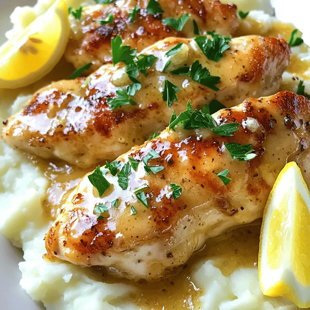 - 4 boneless, skinless chicken breasts - 6 tablespoons unsalted butter - 6 cloves garlic, minced - 1 teaspoon dried thyme - 1 teaspoon dried rosemary - 1 teaspoon smoked paprika - Salt and pepper to taste - 2 tablespoons fresh parsley, chopped - 1 lemon, juiced - 1 cup chicken broth