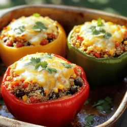 Savory Veggie Stuffed Peppers Quick and Easy Meal