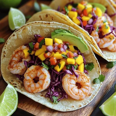 Spicy Shrimp Tacos with Mango Salsa Delight