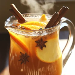 To make your spiced apple cider, gather these key items: - 8 cups apple juice or apple cider - 1 cup water - 3 whole cinnamon sticks - 5 whole cloves - 3 star anise - 1 orange, sliced - 1 tablespoon freshly grated ginger - 1/4 cup brown sugar (adjust to taste) - 1 teaspoon vanilla extract These ingredients create a warm and cozy drink. The apple juice or cider forms the base, while the spices add depth and warmth. You can also add a pinch of nutmeg for extra spice. If you like a sweeter cider, consider using more brown sugar. A splash of lemon juice can brighten the drink. Each addition can change the flavor for your taste. If you don’t have apple juice, use apple cider instead. Honey or maple syrup can replace brown sugar. If you want a caffeine kick, try adding chai tea bags during cooking. Adjust the spices to match your preferences. Each change can lead to a new flavor experience. For the complete recipe, check out the [Full Recipe]. To start, gather your ingredients. You need apple juice or cider, water, spices, and an orange. It takes just a few minutes to prep. Pour the apple juice and water into the Instant Pot. Adding the water helps balance the flavor. Next, add your spices: the cinnamon sticks, cloves, and star anise. These spices bring warmth and depth to your cider. Slice the orange and toss it in, along with the ginger and brown sugar. If you like nutmeg, a pinch will add a nice touch. Stir everything gently to mix well. Now, secure the lid on the Instant Pot. Make sure the valve is set to sealing. Select the Manual or Pressure Cook setting. Set the timer for 10 minutes. The Instant Pot will build pressure and cook your cider. Once the time is up, let it sit for a bit. Allow the pressure to release naturally for about 10 minutes. After that, do a quick release to let out any extra steam. Carefully open the lid and stir the cider to mix the spices. Strain the cider using a fine-mesh sieve into a large pitcher or bowl. This step removes all the solids, leaving you with a smooth drink. Taste your cider. You can add more sugar or spices if you want a richer flavor. Serve the cider warm. You can garnish it with extra cinnamon sticks or orange slices for a pretty look. This drink is perfect for cozy nights or festive gatherings. For the full recipe, check the complete guide. Enjoy every sip of your spiced apple cider! To make your cider shine, focus on the spice balance. Use whole spices like cinnamon sticks and cloves for better taste. Fresh ginger adds a bright kick. Adjust the brown sugar to match your sweet tooth. If you like a little heat, consider adding a pinch of nutmeg. Experiment with the orange slices. They bring a fresh, zesty note that brightens the drink. A splash of vanilla extract deepens the flavor. Always taste your cider before serving. Adjust the sweetness or spices as needed. One common mistake is rushing the cooking time. Ten minutes is usually perfect, but letting the spices steep longer after cooking makes a big difference. Avoid using pre-ground spices; they can lose flavor quickly. Skipping the straining step can leave your cider gritty. Lastly, don’t forget to taste! Each batch can vary in sweetness, so adjust it to your liking. When using the Instant Pot, always ensure the lid seals well. This keeps the flavors inside. Add liquids first to prevent burning. Stir the mixture gently to mix the spices, but don’t overdo it. Once cooking is done, allow some natural pressure release. This helps meld the flavors together. Use a fine-mesh sieve to strain your cider well. Enjoy serving your warm spiced apple cider in mugs or festive cups. For the full recipe, check the Spiced Apple Cider Magic section. {{image_2}} You can change the spices in your spiced apple cider for new flavors. Try adding allspice for a warm, sweet touch. Cardamom brings a nice, aromatic twist. If you like heat, a dash of cayenne can add a kick. Play around with your favorite spices to find what you love best. Brown sugar works well, but you can switch it up. Honey or maple syrup offers a nice flavor. Use agave nectar for a lighter sweetness. Experiment with stevia for a sugar-free option. Each sweetener will change the taste a bit, so find your favorite. Seasonal fruits can enhance your cider. In fall, add slices of pears for a fresh twist. In winter, cranberries add a pop of color and tartness. Spring brings the chance to add fresh herbs like mint for a refreshing taste. Explore different fruits and herbs to make your cider special. Store your leftover spiced apple cider in an airtight container. Glass jars work well. Make sure to let it cool down before sealing. You can keep it in the fridge for up to a week. If you want to enjoy it later, freezing is a great option. To freeze cider, pour it into freezer-safe bags or containers. Leave some space at the top for expansion. When ready to enjoy, thaw it in the fridge overnight. Heat it in a pot or microwave until warm. Just stir it well before serving. Homemade spiced apple cider lasts about a week in the fridge. If it smells sour or has an off taste, it's time to toss it. Look for changes in color or texture as signs of spoilage. Always trust your senses. Keeping your cider fresh ensures you enjoy every delightful sip. You can store homemade spiced apple cider in the fridge for about one week. Keep it in a sealed container to maintain its flavor. If you want to enjoy it later, freeze it for up to three months. Just make sure to leave some space in the container, as liquids expand when frozen. Yes, you can definitely make spiced apple cider without an Instant Pot. You can use a slow cooker or a large pot on the stove. If you use a slow cooker, combine the ingredients and cook on low for 4-6 hours. For the stovetop, bring the mixture to a boil, then reduce heat and simmer for 30-45 minutes. This method will give you a lovely aroma in your kitchen, too! To adjust the recipe, you can simply change the amounts of each ingredient. If you want to make half the recipe, use 4 cups of apple juice and half the spices. If you're making more, double everything. It’s easy to tweak the flavors to fit your taste. Just keep in mind that cooking times may vary with the volume, especially if you use a larger pot. You learned about making spiced apple cider in an Instant Pot. We covered key ingredients, cooking steps, and ways to improve flavor. Remember to try various spices and sweeteners to find your favorite mix. Storing leftover cider is easy, and you can freeze it too. This drink is versatile, fun, and perfect for any season. Enjoy experimenting with different flavors and serving styles. Your cozy drink awaits!