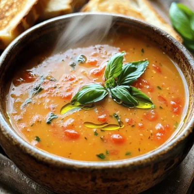 Creamy Tomato Basil Soup Flavorful and Easy Recipe