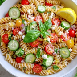Lemon Basil Pasta Salad: Fresh and Vibrant Dish