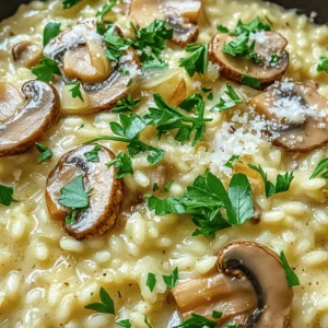 - 1 ½ cups Arborio rice - 5 cups vegetable broth - 1 cup heavy cream - 1 cup fresh mushrooms (e.g., cremini, shiitake), sliced - ½ cup onion, finely diced - 2 cloves garlic, minced - ½ cup grated Parmesan cheese For creamy mushroom risotto, you need a few key ingredients. First, Arborio rice makes the dish creamy. This rice has a lot of starch, which gives risotto its special texture. Next, vegetable broth adds flavor. Use a good broth for the best taste. Heavy cream brings richness, making it extra smooth. Fresh mushrooms like cremini or shiitake add a lovely earthy taste. Onions and garlic give a nice base flavor. Lastly, Parmesan cheese adds a salty kick and enhances the creaminess. - Fresh herbs like thyme - Seasoning tips - Garnishing suggestions You can also add fresh herbs like thyme for a burst of flavor. A little salt and pepper can help bring out the dish's taste. For garnish, sprinkle some chopped parsley on top. It adds color and freshness to your plate. You can find the full recipe at the end of the article. Enjoy your cooking! First, pour the vegetable broth into a saucepan. Heat it over low heat. You want to keep the broth warm while you cook. This helps the rice absorb the liquid better. Warm broth makes for smoother risotto. Next, grab a large skillet or a heavy pot. Pour in the olive oil and warm it over medium heat. Add the finely diced onion. Sauté it for about three minutes until it softens. Then, stir in the minced garlic. Cook it for one more minute until it smells great. After that, add the sliced mushrooms to the skillet. Cook them for about five to seven minutes. You want them to turn golden brown and release their moisture. This step adds rich flavor to your risotto. Now it's time to toast the Arborio rice. Add it to the skillet and stir well. Coat the rice with the oil, onion, and mushrooms. Let it toast for one to two minutes. This step enhances the rice's flavor. Then, take about half a cup of the warm vegetable broth. Gradually add it to the rice while stirring. Keep stirring until most of the liquid disappears. Repeat this step, adding broth half a cup at a time. Stir often and let each addition absorb before adding more. This takes about 18 to 20 minutes. You want the rice to be creamy and a bit firm, called al dente. Once the rice is cooked just right, stir in the heavy cream, grated Parmesan cheese, and fresh thyme. Add salt and pepper to taste. Adjust the texture by mixing in more broth if you prefer. Let your risotto sit for a minute before serving. Enjoy this simple yet delicious dish. For the full recipe, check out the details above. To make creamy mushroom risotto, focus on a few key techniques. First, use Arborio rice. This short-grain rice has a high starch content, which helps create that creamy texture. Next, stir constantly while cooking. This action helps release the starch and keeps the rice from sticking. Watch out for common mistakes. One big error is adding all the broth at once. This can make the rice gummy. Instead, add the broth slowly, one ladle at a time. Let each addition absorb before adding more. This slow process takes about 18-20 minutes. Another mistake is not using warm broth. Cold broth can shock the rice and slow down cooking. Always keep your vegetable broth warm on the stove while you cook. Timing and temperature are crucial for perfect risotto. You want all your ingredients to be at the right temperature. Keep your broth warm, but do not let it boil. If your stovetop heat is too high, the rice may cook unevenly. If it's too low, the risotto will take longer than needed. Adjust cook times based on your stove. If it seems too slow, raise the heat slightly. If it cooks too fast, reduce it. Following these tips will help you create a beautiful and creamy mushroom risotto every time. For a detailed guide, check out the Full Recipe. {{image_2}} You can mix up your creamy mushroom risotto with different flavors. - Adding different mushrooms: Try using shiitake, portobello, or oyster mushrooms. Each one brings a unique taste. For a deeper flavor, sauté the mushrooms longer. This step can make your dish even more savory. - Incorporating vegetables like peas or spinach: Adding peas gives a nice pop of color and sweetness. Spinach adds nutrition and a mild taste. Stir in these veggies during the last few minutes of cooking. They will keep their bright color and fresh taste. You can easily adjust this recipe to fit dietary needs. - Dairy-free alternatives: Substitute heavy cream with coconut milk or a nut-based cream. This keeps the dish rich while being dairy-free. Use nutritional yeast instead of Parmesan for a cheesy flavor. - Gluten-free options: Arborio rice is naturally gluten-free, so you’re already set. Just ensure your broth is also gluten-free. Always check labels to be safe. These variations can help you create a dish that suits your taste and needs. For the complete recipe, check out the Full Recipe section. To keep your creamy mushroom risotto fresh, place it in an airtight container. This helps lock in flavor and moisture. Make sure to cool the risotto to room temperature before sealing it. Store it in the fridge for up to three days. If you want to keep it longer, freeze it. It lasts in the freezer for about one month. Just remember to label your container with the date. When it's time to enjoy your leftovers, reheating properly is key. The best way to reheat risotto is on the stove. Add a splash of broth or water to help regain its creamy texture. Heat it gently over low heat, stirring often. If you microwave it, cover the dish to keep moisture in. Stir it halfway through to ensure even heating. If the risotto seems dry, add a bit more liquid and mix well. The best rice for risotto is Arborio rice. This type has a high starch content. This starch gives risotto its creamy texture. Other options include Carnaroli and Vialone Nano. These rices also work well for creamy dishes. You can make risotto in advance, but it may lose its creaminess. When cooled, it becomes thick and sticky. To keep it fresh, store it in an airtight container. Reheat with a splash of broth or cream to restore texture. To make risotto less creamy, reduce the amount of heavy cream. You can also use less broth. Stirring less often will keep it drier. Add more vegetables or herbs for extra flavor without added creaminess. Traditional risotto has a firmer texture and less cream. It focuses on the rice's natural starches. Creamy risotto includes heavy cream for richness. This makes it softer and smoother on the palate. Each version has its own unique charm. For a detailed recipe, check the Full Recipe. In this article, we explored how to make a rich, creamy mushroom risotto. You learned about essential and optional ingredients, how to prepare the broth, and step-by-step cooking instructions. I shared tips for perfecting your risotto and suggested delicious variations. Remember, proper timing and technique make a big difference. Storing and reheating are simple when done right. Enjoy creating your risotto masterpiece, and remember, practice makes perfect. Happy cooking!