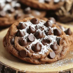- 1 cup unsalted butter, softened - 1 cup brown sugar, packed - 1/2 cup granulated sugar - 1 large egg - 2 teaspoons vanilla extract To start, use soft unsalted butter. It blends well with sugars. Brown sugar adds moisture and sweetness. Granulated sugar gives a nice crunch. One egg helps bind everything. Vanilla extract boosts the flavor. - 2 cups all-purpose flour - 1/2 cup cocoa powder - 1 teaspoon baking soda - 1/2 teaspoon salt - 1 tablespoon instant coffee granules (or espresso powder) Next, we need dry ingredients. All-purpose flour gives structure. Cocoa powder adds rich chocolate flavor. Baking soda helps cookies rise. Salt balances the sweetness. Instant coffee granules enhance the mocha taste. - 1 cup semi-sweet chocolate chips - 1/2 cup chopped walnuts (optional) For added flavor, you can use chocolate chips. They create pockets of melted goodness. Chopped walnuts add a crunchy texture. If you like nuts, throw them in! For the full recipe, check out the complete guide. You will love these cookies! 1. Preheating your oven Start by preheating your oven to 350°F (175°C). This step is crucial. A hot oven helps your cookies rise and bake evenly. 2. Lining the baking sheet Next, line a baking sheet with parchment paper. This keeps the cookies from sticking. It also makes cleanup much easier. 1. Creaming the butters and sugars In a large bowl, cream together 1 cup of softened unsalted butter, 1 cup of brown sugar, and 1/2 cup of granulated sugar. Mix until the mixture is light and fluffy. This usually takes about 3 minutes. 2. Adding the egg and vanilla Beat in 1 large egg and 2 teaspoons of vanilla extract. This adds flavor and moisture to your batter. Mix until everything is well combined. 1. Whisking the dry ingredients In another bowl, whisk together 2 cups of all-purpose flour, 1/2 cup of cocoa powder, 1 teaspoon of baking soda, 1/2 teaspoon of salt, and 1 tablespoon of instant coffee granules. This blend gives your cookies that rich mocha flavor. 2. Folding in chocolate chips and nuts Gradually add the dry ingredients to the wet mixture. Mix just until combined. Then, fold in 1 cup of semi-sweet chocolate chips and 1/2 cup of chopped walnuts, if you like nuts. This adds texture and flavor. 1. Scooping the dough and spacing Using a cookie scoop or spoon, drop rounded balls of dough onto the prepared baking sheet. Space them about 2 inches apart. This allows room for spreading. 2. Baking time and cooling instructions Bake the cookies for 10-12 minutes. The edges should be set, but the centers can be soft. After baking, let them cool on the sheet for 5 minutes. Then, move the cookies to a wire rack to cool completely. For the full recipe and more tips, check out the [Full Recipe]. To get the right cookie texture, start by adjusting your baking time. If you want soft cookies, bake them just until the edges are set. This usually takes about 10 to 12 minutes. If you prefer a firmer cookie, add a minute or two. Always watch the cookies closely. Using room temperature ingredients is key too. Softened butter mixes better with sugar. It gives your cookies a nice rise and keeps them soft. Let your butter sit out for about 30 minutes before baking. This small step makes a big difference. Want to jazz up your mocha chocolate chip cookies? Try adding spices like cinnamon or nutmeg. A dash of sea salt can also boost the sweet and coffee flavors. You can also use different types of chocolate. Dark chocolate gives a rich taste. Milk chocolate adds sweetness. You can mix and match to find your favorite combo. Don’t forget about extracts. A splash of almond or hazelnut extract can elevate the cookies. These small additions make your cookies truly special. Using the right tools makes baking easier. I recommend a sturdy mixing bowl and a good spatula for mixing. Silicone spatulas work well, as they scrape down the bowl nicely. For lining your baking sheet, parchment paper is my go-to. It helps cookies bake evenly and prevents sticking. Silicone mats are great too; they are reusable and keep cookies from burning. Choose what works best for you! For the full recipe, check out the detailed instructions above. Enjoy your baking adventure! {{image_2}} You can make mocha chocolate chip cookies gluten-free. To do this, swap the all-purpose flour with gluten-free flour blends. Look for blends made with rice flour, almond flour, or coconut flour. These options give a nice texture without gluten. Make sure the blend you choose has xanthan gum, as it helps bind the ingredients together. Want to make these cookies vegan? It’s easy! Replace the butter with coconut oil or a vegan butter. For the egg, use one tablespoon of ground flaxseed mixed with three tablespoons of water. Let it sit for a few minutes to thicken. This mixture acts as a great egg substitute. Your cookies will still taste rich and delicious. Add a twist to your mocha chocolate chip cookies with flavor infusions. For a refreshing touch, mix in peppermint extract or a bit of orange zest. Just a teaspoon of either will brighten the flavor. These small changes can boost your mood and make the cookies feel special. Experiment and find your favorite flavor blend! For the full recipe, check out the Mocha Delight Chocolate Chip Cookies. To keep your mocha chocolate chip cookies fresh, use airtight containers. Glass or plastic containers work well. Make sure they seal tightly. You can also use zip-top bags. Press out the air before sealing. Store the cookies at room temperature for the best taste. If you live in a humid area, put them in the fridge. This keeps them from getting too soft. However, refrigeration can change the texture. Freezing is a great way to save cookies for later. You can freeze dough or baked cookies. For dough, scoop the balls onto a baking sheet. Freeze until solid, then transfer to a container. This method keeps the shape. If you're freezing baked cookies, let them cool first. Layer them in an airtight container with parchment paper in between. For thawing, leave them at room temperature for about an hour. You can also warm them up in the oven for a few minutes. Fresh mocha chocolate chip cookies last about one week at room temperature. In the fridge, they can last up to two weeks. Watch for signs of spoilage. If they smell off or look dry, toss them out. Stale cookies can be revived with a quick warm-up. Enjoy them while they are fresh! For the full recipe, check back to the ingredients section. Yes, you can! If you skip cocoa powder, your cookies will have less chocolate taste. You can add extra chocolate chips or use dark chocolate for more flavor. Other options include using carob powder or even melted chocolate. This keeps the cookie rich and tasty. To get chewy cookies, you can try these tips: - Use more brown sugar than white sugar. Brown sugar adds moisture. - Chill your dough for 30 minutes before baking. This helps keep the shape. - Bake for a shorter time. Take them out while they are still soft. You can, but it may change the cookie's texture and flavor. Regular coffee has more water, which can make the dough too wet. Instant coffee granules dissolve well, giving a stronger coffee flavor without adding extra liquid. If you use brewed coffee, reduce the other liquids in the recipe. Look for these signs: - The edges should be set and slightly brown. - The center will look soft and puffy. - When you touch the top, it should not leave a dent. Let them cool for a few minutes on the baking sheet before moving them. This helps them firm up nicely. For the full recipe, check out the Mocha Delight Chocolate Chip Cookies section above! You now have all the key details to bake perfect Mocha Chocolate Chip Cookies. Start with essential and dry ingredients, then follow the step-by-step guide to mix, bake, and enjoy. Remember to try the tips for better texture and flavor. Explore the variations for gluten-free or vegan options as well. Store your cookies properly to keep them fresh. With these insights, you can create delicious treats that everyone will love. Enjoy your baking journey!
