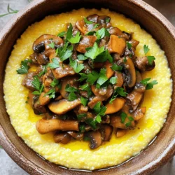 Creamy Polenta with Mushroom Ragu Hearty and Flavorful