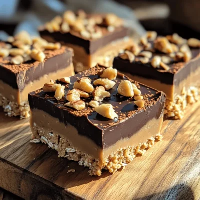 No-Bake Chocolate Peanut Butter Bars Simple Treat