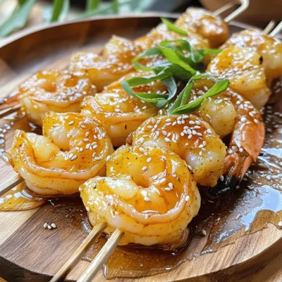 Honey Garlic Shrimp Skewers Flavorful Grilled Delight