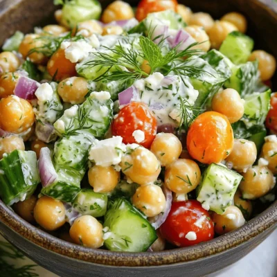 Tzatziki Chickpea Salad Fresh and Flavorful Delight
