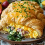 - 6 large buttery croissants - 8 large eggs - 2 cups whole milk - 1 cup shredded cheddar cheese - 1 cup diced cooked ham - 1 cup baby spinach, roughly chopped - 1 teaspoon garlic powder - 1 teaspoon onion powder - Salt and pepper to taste - Fresh herbs like chives or parsley The main ingredients are simple and easy to find. First, use 6 large buttery croissants. These give the casserole a rich flavor. Next, you need 8 large eggs. They bind everything together and add protein. For creaminess, grab 2 cups of whole milk. It makes the dish smooth. You will also need 1 cup of shredded cheddar cheese. It adds a nice sharp taste. For some protein, use 1 cup of diced cooked ham. You can swap this for turkey or sausage if you want. Lastly, 1 cup of baby spinach gives the dish color and nutrients. Now, let’s talk about seasonings. You will need 1 teaspoon of garlic powder and 1 teaspoon of onion powder. These spices add depth. Don’t forget to sprinkle in salt and pepper to taste. Fresh herbs, like chives or parsley, can make your dish look pretty. They also add fresh taste. Gather these ingredients and get ready to make your casserole. It is a tasty way to start the day! - Place 6 large buttery croissants in a greased 9x13 inch baking dish. - Arrange them cut-side up and overlap them slightly. - In a large bowl, whisk together 8 large eggs and 2 cups of whole milk. - Add 1 teaspoon of garlic powder, 1 teaspoon of onion powder, and salt and pepper to taste. - Pour half of the egg mixture evenly over the croissants. - Add 1 cup of diced cooked ham, 1 cup of roughly chopped baby spinach, and 1 cup of shredded cheddar cheese on top. - Pour the remaining egg mixture over the whole dish, ensuring every croissant piece is soaked. - Cover the baking dish with plastic wrap or aluminum foil and refrigerate overnight. - Preheat the oven to 350°F (175°C). - Remove the cover from the baking dish and bake for 35-40 minutes. - Check if the center is set and the top is golden brown. - Let it rest for about 10 minutes before slicing. To make your casserole great, ensure the croissants soak well in the egg mix. This helps them absorb flavors and become soft. Pour the egg mixture evenly over the croissants. Use a spoon to press them down gently. This way, every bit of croissant gets the goodness of eggs. To check if it’s done, stick a toothpick in the center. If it comes out clean, your casserole is ready. Serve your casserole warm with fresh fruit. Berries or sliced oranges work well. You can also add a light salad for a colorful plate. For extra flavor, sprinkle more cheese or fresh herbs on top before serving. Chives or parsley can add a nice touch. One big mistake is skipping the refrigeration time. Letting the casserole sit overnight is key for perfect texture. Another mistake is over-baking. Keep a close eye on it in the oven. If the top gets too dark, it may taste burnt. Aim for a golden brown color for the best results. {{image_2}} You can get creative with cheese in your casserole. Swiss cheese adds a nutty flavor. It melts well and gives a smooth texture. You can also try pepper jack for a spicy kick. Mozzarella is another great choice; it adds a mild flavor and gooeyness. If you want to change up the protein, sausage or bacon are tasty substitutes. They add a savory depth to your dish. For a vegetarian option, tofu works well. You can crumble it and mix it into the egg mixture. This keeps the dish hearty without meat. Adding vegetables makes this casserole even better. Try mushrooms for an earthy flavor. Bell peppers add sweetness and color. Zucchini brings a nice texture. If you want to switch things up, replace spinach with kale or arugula. These greens provide a peppery taste and additional nutrients. After you enjoy your Overnight Croissant Breakfast Casserole, store any leftovers in an airtight container. This keeps the casserole fresh and tasty. You can refrigerate it for up to three days. Make sure the lid is sealed tight to prevent drying out. If you want to save some for later, freeze portions of the casserole. Cut it into slices and wrap each piece in plastic wrap. Then, place them in a freezer bag. This way, you can enjoy it on a busy morning. When you’re ready to eat, just reheat in the oven or microwave. To keep the casserole’s texture nice, bake it in the oven. Set the oven to 350°F (175°C) and place the slices on a baking sheet. Bake until warmed through. Avoid sogginess by reheating it uncovered. This helps maintain that lovely, golden crust we all love. You can refrigerate the casserole overnight. It’s best, but you can do it for at least 4 hours. The longer it sits, the more the croissants soak up the egg mix. This helps enhance the flavor and texture. Yes, you can make this casserole vegetarian. Just skip the ham. You can add more veggies or use meat alternatives instead. Some great options are mushrooms, bell peppers, or even tofu. This way, you keep it hearty and delicious. If you don’t have croissants, you can use other flaky bread. Puff pastry works well too. You can even try brioche or any bread that soaks up the egg mix nicely. Just make sure it’s soft and buttery for the best taste. Yes, you can use low-fat milk in the recipe. However, this change may affect the creaminess of the casserole. Whole milk gives a richer flavor, while low-fat milk will still work but make it less creamy. This casserole brings together simple ingredients for a tasty meal. We used buttery croissants, eggs, and cheese, with ham and spinach for flavor. Follow the steps to create a rich dish that’s perfect for any occasion. Enjoy easy storage tips and fun variations to make the recipe your own. With careful preparation, your casserole will impress and satisfy your friends and family. Now, gather your ingredients and get cooking! You’re ready to serve up a delicious meal.