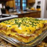 Here are the ingredients you need for the Eggs Benedict Casserole. Each one plays a key role in making this dish delicious and hearty. - 8 large eggs - 2 cups milk - 1 teaspoon Dijon mustard - 1 teaspoon salt - ½ teaspoon black pepper - 1 teaspoon garlic powder - 8 English muffins, split and toasted - 8 slices Canadian bacon or turkey ham, chopped - 1 cup shredded cheddar cheese - 2 tablespoons chopped fresh chives (for garnish) - 1 cup hollandaise sauce (store-bought or homemade) You want to use fresh ingredients for the best taste. The eggs give structure, while milk adds creaminess. Dijon mustard adds a slight tang. The English muffins soak up the egg mixture well, making each bite flavorful. Canadian bacon or turkey ham adds protein, and cheddar cheese gives a rich, gooey layer. Chives brighten the dish and add color. Feel free to experiment with different cheeses or meats based on your taste. - Preheat your oven to 350°F (175°C) and grease a 9x13-inch baking dish. This helps keep the casserole from sticking. - In a large bowl, whisk together the eggs, milk, Dijon mustard, salt, black pepper, and garlic powder until well blended. This egg mixture is key for flavor. - Layout the toasted English muffins in a single layer in the greased baking dish. The muffins soak up the egg mixture well. - Add the chopped Canadian bacon or turkey ham over the muffins. This adds a savory touch to the dish. - Pour the egg mixture evenly over the muffins and ham, ensuring every piece gets some. Then, sprinkle the shredded cheddar cheese on top. This cheese will melt beautifully. - Cover the baking dish with aluminum foil. Bake for 25 minutes to start. This helps steam the casserole. - After 25 minutes, remove the foil and bake for an additional 10-15 minutes. The eggs should be set and the cheese golden and bubbly. - Allow the casserole to cool for a few minutes before slicing. This helps it hold together when serving. When making the egg mixture, whisk the eggs until they are light and frothy. This adds air and helps the casserole rise. Mix in the milk, Dijon mustard, salt, black pepper, and garlic powder well. This blend gives your casserole a nice flavor. For even toppings, spread the chopped Canadian bacon or turkey ham evenly over the English muffin halves. Then, pour the egg mixture slowly. Make sure each muffin is covered. This way, every bite will have that tasty flavor. Serve your casserole with fresh fruit like berries or slices of melon. A simple green salad also pairs well. This adds a nice crunch and color to the meal. For a beautiful presentation, slice the casserole into squares. Drizzle hollandaise sauce on top of each square. Add some chopped chives for a pop of green. This makes the dish look fancy and tastes great too! Be careful not to overcook the casserole. Keep an eye on it during the last few minutes of baking. You want the eggs set but still soft. Let the casserole cool for a few minutes before slicing. This helps it hold its shape better. If you cut it too soon, it may fall apart. Enjoy the perfect slice every time! {{image_2}} You can switch up the meats in this dish easily. Instead of Canadian bacon, try using crispy bacon or sausage. These options add a nice crunch and a rich flavor. For a lighter choice, turkey ham works well too. If you want a meat-free version, use sautéed mushrooms or spinach. These veggies add texture and taste while keeping the dish hearty. To boost the flavor, consider adding spices or herbs. A pinch of cayenne pepper gives a nice kick. Fresh herbs like parsley or thyme add brightness and depth. For cheese lovers, try different cheeses like mozzarella or pepper jack. These can change the taste and make it even more delicious. You can serve this casserole in different ways. For a fun twist, use individual ramekins. This makes each serving special and easy to grab. If you prefer, stick with a baking dish for family-style serving. For brunch, add a side of fresh fruit or a light salad. This adds color and freshness to your plate. To keep your Eggs Benedict Casserole fresh, follow these steps: - Allow the casserole to cool completely after baking. - Cut it into individual portions. - Place the pieces in an airtight container. - Store the container in the fridge for up to three days. This method helps maintain the taste and texture of your dish. When you're ready to enjoy your leftovers, reheating is key. Here are the best methods: - Preheat your oven to 350°F (175°C). - Place a portion on a baking sheet. - Cover it with foil to keep it moist. - Bake for about 15-20 minutes or until heated through. This way, you’ll keep the casserole's creamy texture and cheesy goodness. If you want to save some for later, freezing works well. Here’s how to do it safely: - Let the casserole cool completely. - Cut it into portions and wrap each piece in plastic wrap. - Place the wrapped portions in a freezer-safe bag. - Label the bag with the date and freeze for up to two months. To thaw, move a portion to the fridge overnight before reheating. Enjoy your dish without losing flavor! If you want to skip hollandaise sauce, try a simple cheese sauce. A mix of melted butter and cream can also work well. For a fresh touch, consider using salsa or a drizzle of pesto. These options add flavor without the fuss of making hollandaise. Yes, you can prepare this casserole ahead of time. Just follow the recipe up to the baking step. Cover the dish and place it in the fridge. You can bake it the next morning. This saves time and makes breakfast easy and quick. Absolutely! Use gluten-free English muffins instead of regular ones. Be sure to check the labels for the Canadian bacon or turkey ham you choose. Many brands offer gluten-free options, making this dish friendly for everyone. This casserole lasts about 3 to 4 days in the fridge. Store it in an airtight container to keep it fresh. Reheat it in the oven or microwave when you're ready to enjoy it again. This blog post covered making a delicious breakfast casserole with eggs and muffins. We went through the key ingredients, step-by-step instructions, and best practices to succeed. I shared tips for perfecting your dish, ideas for variations, and how to store leftovers. In conclusion, this casserole shines at breakfast or brunch. Experiment with flavors and enjoy this tasty meal with friends and family. Follow these steps for a dish everyone will love!