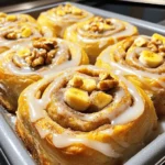 - 2 ripe bananas, mashed - 1/2 cup granulated sugar - 1/2 cup brown sugar, packed - 1/2 cup unsalted butter, softened - 1 large egg - 1 teaspoon vanilla extract - 2 cups all-purpose flour - 1 teaspoon baking soda - 1/2 teaspoon baking powder - 1/4 teaspoon salt - 1 tablespoon ground cinnamon - 1/2 cup chopped walnuts (optional) - 1/2 cup powdered sugar (for icing) - 2 tablespoons milk (for icing) These ingredients make a soft, sweet dough. The ripe bananas add moisture and flavor. Both sugars add sweetness, while the butter gives richness. The egg helps bind the dough. Vanilla adds a lovely aroma. Start by gathering all your ingredients. This step keeps your cooking smooth. When measuring, use clear cups and spoons. This ensures accuracy. Preheat your oven to 350°F (175°C). Grease your baking dish to prevent sticking. Use room temperature butter for easy mixing. If your bananas are cold, they will mash harder. To get the right amount of flour, spoon it into the cup. Avoid packing it down, or your rolls may be too dense. If using walnuts, chop them small for an even mix. First, you need to preheat your oven to 350°F (175°C). This step is key to getting your rolls just right. While the oven heats up, grease a 9x13-inch baking dish. This helps the rolls come out easily after baking. In a large mixing bowl, mash two ripe bananas until they are smooth. Then, add 1/2 cup of granulated sugar and 1/2 cup of brown sugar. Next, mix in 1/2 cup of softened butter. Use a mixer or a whisk to blend these ingredients until they are creamy. After that, crack in one large egg and add 1 teaspoon of vanilla extract. Mix well until everything is combined. Grab another bowl for the dry ingredients. In this bowl, whisk together 2 cups of all-purpose flour, 1 teaspoon of baking soda, 1/2 teaspoon of baking powder, and 1/4 teaspoon of salt. This mix gives your rolls the right texture and flavor. Now, take the banana mixture and gradually add the dry ingredients. Stir until just combined. Next, sprinkle some flour on your work surface and roll the dough into a rectangle, about 1/4 inch thick. This shape will help you fill and roll the dough easily. Melt some butter and spread it over the rolled-out dough. Then, sprinkle a mix of brown sugar, 1 tablespoon of ground cinnamon, and optional 1/2 cup of chopped walnuts evenly over the top. Starting from one edge, carefully roll the dough into a tight log. Make sure to pinch the seams to seal it well. Slice the rolled dough into 12 equal pieces. Place each slice in the greased baking dish, cut side up. Now, it's time to bake! Put the dish in the oven for 25-30 minutes. Look for a golden brown color and a firm touch to know they are done. While the rolls bake, prepare the icing. In a bowl, whisk together 1/2 cup of powdered sugar and 2 tablespoons of milk until smooth. This icing will add the perfect sweet touch to your rolls. Once the rolls cool for a few minutes, drizzle the icing over the top and enjoy! To get the right dough texture, start with ripe bananas. They should be soft and sweet. Mash them well to remove lumps. Mix the mashed bananas with butter and sugars until creamy. This step adds moisture and flavor. When adding the dry mix, do not over-mix. You want it just combined. This keeps your rolls light and fluffy. Even baking is key for soft rolls. Make sure your oven is at the right temperature, 350°F (175°C). If you can, use an oven thermometer. It helps ensure accuracy. Place the rolls in the center of the oven for even heat. If your oven has hot spots, rotate the pan halfway through. This way, every roll bakes perfectly. One common mistake is not measuring ingredients properly. Use dry measuring cups for flour and sugar. Too much flour can make the dough dry. Another mistake is cutting the rolls unevenly. Try to cut them the same size for even baking. Lastly, don’t skip the icing. It adds the final touch to your rolls. To serve your banana bread cinnamon rolls beautifully, drizzle the icing on top just before serving. You can add a sprinkle of cinnamon or chopped walnuts for extra flair. Arrange the rolls on a nice plate, leaving space between them. This makes them look inviting and fun to eat. Enjoy them warm for the best experience! {{image_2}} You can add nuts to your rolls for extra crunch. Walnuts work great, but you can try other nuts like pecans or almonds. Just chop them up and sprinkle them on top of the butter and sugar filling. This adds a nice texture and flavor. If you want, toast the nuts lightly before adding them. Toasting brings out their flavor. Want to change the flavor? Try adding spices or extracts. Instead of just cinnamon, add some nutmeg for warmth. You can also use cardamom for a unique twist. If you like chocolate, mix in some chocolate chips too! A splash of almond extract can add depth to the rolls. Get creative with what you have at home! You can make these rolls vegan by swapping a few ingredients. Use plant-based butter instead of regular butter. Replace the egg with a flax egg or apple sauce. For the milk in the icing, use almond or coconut milk. These changes keep the rolls soft and tasty without dairy. Enjoy your vegan banana bread cinnamon rolls! You can store leftover cinnamon rolls in an airtight container. Place them at room temperature for up to two days. If you want them to last longer, move them to the fridge. They will stay fresh for about a week. Make sure to wrap them well to keep them moist. If you want to save your cinnamon rolls for later, freezing is a great option. First, let the rolls cool completely. Then, wrap each roll tightly in plastic wrap. Place the wrapped rolls in a freezer bag. They will stay good for up to three months. When you're ready to eat them, you can thaw them in the fridge overnight. To reheat your cinnamon rolls, use the oven for the best results. Preheat your oven to 350°F (175°C). Place the rolls on a baking sheet and cover them with foil. Heat for about 10-15 minutes. This method helps them stay soft and warm. You can also use the microwave. Heat them for 15-20 seconds, but they may not be as soft. Drizzle some icing on top before serving to add extra flavor. To make banana bread cinnamon rolls, follow these steps: 1. Preheat your oven to 350°F (175°C). 2. Grease a 9x13-inch baking dish. 3. In a bowl, mix mashed bananas, granulated sugar, brown sugar, and softened butter. 4. Add one egg and vanilla extract, then mix well. 5. In another bowl, whisk flour, baking soda, baking powder, and salt. 6. Slowly add dry ingredients to the banana mix and stir until just combined. 7. Roll the dough into a rectangle on a floured surface. 8. Spread melted butter on the dough, then sprinkle brown sugar, cinnamon, and walnuts. 9. Roll the dough tightly and slice it into 12 pieces. 10. Place slices cut-side up in the dish and bake for 25-30 minutes. 11. Make icing by whisking powdered sugar and milk until smooth. 12. Drizzle icing over warm rolls and enjoy! Yes, you can use frozen bananas! Just thaw them first. Mash them well before adding to the mix. The flavor remains rich and sweet. This option is great for using overripe bananas you may have stored. Banana bread cinnamon rolls last about 2-3 days in an airtight container. Store them at room temperature for best taste. You can also refrigerate them for a week. For longer storage, freeze them for up to three months. Absolutely! You can make a few swaps: - Use whole wheat flour instead of all-purpose flour. - Replace granulated sugar with honey or maple syrup. - Use unsweetened applesauce instead of butter for a lower-fat option. These changes can make your rolls healthier without losing taste. Serve these rolls warm for the best flavor. Pair them with a scoop of vanilla ice cream or whipped cream. You can also drizzle extra icing on top or add fresh fruit. Enjoy them with coffee or tea for a cozy treat! This blog post shared how to make amazing banana bread cinnamon rolls. You learned about the key ingredients, step-by-step instructions, tips for perfecting the dough, and variations to try. Remember, adding nuts or spice can change the flavor. Store leftovers well to enjoy later, and use our FAQs for quick answers. Baking is fun, and these rolls are a great treat. So, don’t hesitate to try this recipe. Enjoy your baking adventure!