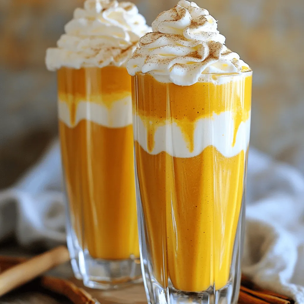 To make a delicious pumpkin chai milkshake, you need a few key ingredients. Here’s what you will need: - 1 cup vanilla ice cream - 1/2 cup milk (dairy or non-dairy) - 1/2 cup pumpkin puree - 1 teaspoon chai spice blend (cinnamon, ginger, cardamom, cloves) - 2 tablespoons maple syrup (adjust to taste) - Whipped cream (for topping) - Ground cinnamon (for garnish) Each ingredient plays an important role in creating a creamy and flavorful milkshake. The vanilla ice cream gives it that smooth, rich base, while the milk adds creaminess. Pumpkin puree brings in the fall flavor we love, and the chai spice blend adds warmth and depth. Maple syrup sweetens it just right, and whipped cream makes it look fancy. Finally, a sprinkle of ground cinnamon on top adds that perfect touch. Enjoy gathering these ingredients, and get ready to make something wonderful! First, gather your ingredients. You need: - 1 cup vanilla ice cream - 1/2 cup milk (dairy or non-dairy) - 1/2 cup pumpkin puree - 1 teaspoon chai spice blend (cinnamon, ginger, cardamom, cloves) - 2 tablespoons maple syrup (adjust to taste) - Whipped cream (for topping) - Ground cinnamon (for garnish) Make sure you have everything ready before you start. This will help you work fast and keep things fun. Now, it’s time to blend. Add the vanilla ice cream, milk, pumpkin puree, chai spice blend, and maple syrup into your blender. Blend on high until the mixture is smooth and creamy. Check the mix to ensure all ingredients blend well. If you want it sweeter, add more maple syrup and blend again. Once you finish blending, pour the milkshake into tall glasses. Top each glass with a generous swirl of whipped cream. Finish with a dusting of ground cinnamon. This adds flavor and looks nice. Serve your pumpkin chai milkshake right away. You can use a straw or a long spoon to enjoy it. To get a smooth milkshake, make sure your ice cream is soft. Let it sit out for a few minutes before blending. This helps the ice cream blend well with the other ingredients. Use a high-powered blender for the best results. Blend on high until everything mixes into a creamy texture. If it seems too thick, add a splash of milk and blend again until you reach your desired consistency. Everyone has different tastes. Start with two tablespoons of maple syrup. Blend and taste the mixture. If it needs more sweetness, add more syrup, one tablespoon at a time. Mixing in some honey is another great way to sweeten. Remember, the pumpkin and spices have natural flavors, so don't overdo it on the sweetener. Serve your milkshake in tall glasses for a fun look. Top each glass with a swirl of whipped cream. Sprinkle some ground cinnamon on top for extra flavor and decoration. You can even add a cinnamon stick for a festive touch. For a special treat, serve with flavored straws or a long spoon. Enjoy your milkshake right away for the best taste! {{image_2}} You can easily make this milkshake dairy-free. Use non-dairy milk like almond or oat milk. Swap the vanilla ice cream for a dairy-free version. Many brands offer great flavors that work well. This change keeps the shake creamy without dairy. Want to mix things up? Add a scoop of peanut butter or a banana. These flavors add a fun twist. You could even try using different spices. Nutmeg or allspice can give a unique taste. A dash of vanilla extract can enhance the sweetness, too. If you want a lighter drink, consider these swaps. Use Greek yogurt instead of ice cream for a protein boost. You can also reduce the maple syrup. Try using a bit of honey or agave syrup instead. These changes keep the taste while cutting down on sugar. You might have some milkshake left after enjoying it. To store it, pour the leftover milkshake into an airtight container. Seal it tightly and place it in the fridge. Drink it within two days for the best taste. If you freeze it, the texture may change. Thaw it in the fridge before drinking. If you have extra pumpkin puree, freezing is a great choice. First, put the puree in a freezer bag. Remove as much air as you can before sealing it. You can also portion it into ice cube trays. This way, you can take out just what you need later. Pumpkin puree stays good in the freezer for up to six months. To keep your ingredients fresh, store them properly. Keep vanilla ice cream in the freezer and close the lid tightly. For milk, check the expiration date and keep it in the coldest part of the fridge. Pumpkin puree should also be sealed well if opened. Check spices for freshness by smelling them. If they lose their scent, it's time to replace them. Yes, you can make this milkshake vegan! Just use dairy-free ice cream and non-dairy milk. Almond milk or coconut milk works well. This keeps the flavor rich and creamy without any dairy. You can add more maple syrup to your taste. Start with one extra tablespoon. Blend again to mix it well. You can also use honey or agave syrup for sweetness. If you don't have chai spice, you can mix your own. Use equal parts cinnamon and ginger. Add a pinch of cardamom and cloves. This gives a similar warm flavor without chai spice. Absolutely! Add an extra tablespoon of pumpkin puree for a richer taste. This will make the milkshake thicker and more pumpkin-y. Just blend it well. You can use low-fat ice cream or yogurt. This reduces calories while keeping it creamy. You can also swap maple syrup for stevia or a banana for natural sweetness. It’s best to make it fresh. However, you can prepare the ingredients ahead. Just blend it when you are ready to serve. If you freeze leftovers, blend again before serving. You can use crumbled graham crackers or nuts for crunch. A sprinkle of nutmeg also adds great flavor. Get creative with your toppings to make it fun! If you have any leftovers, store them in the fridge for up to one day. Make sure to cover it tightly. The milkshake may separate, so just blend it again before serving. This blog post shared a tasty pumpkin chai milkshake recipe. You learned about the ingredients, like vanilla ice cream and chai spices. We covered steps to make it smooth and delicious. I offered tips for the best taste and texture, plus fun ways to change it. Remember, you can store leftovers easily. Now, make your own tasty milkshake. Enjoy the flavors and get creative with variations!