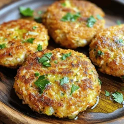 - 1 can (14.75 oz) salmon, drained and flaked - 1/2 cup breadcrumbs (preferably panko for extra crunch) - 1/4 cup finely chopped onion - 1/4 cup chopped fresh parsley The main ingredients create a solid base for your patties. Canned salmon gives you rich flavor without the fuss. Panko breadcrumbs add the perfect crunch. Onion and parsley bring freshness and texture. - 1 large egg - 1 tablespoon Dijon mustard - 1 teaspoon garlic powder - 1 teaspoon onion powder These agents help hold the patties together. The egg binds everything well. Dijon mustard adds a nice kick. Garlic and onion powders boost the overall taste without being too strong. - Salt and pepper - Olive oil spray Seasoning is key to flavor. A pinch of salt and pepper enhances all the other tastes. Olive oil spray helps achieve that crispy finish in the air fryer. When you gather these ingredients, you set yourself up for a tasty meal. Each item plays a role in making your salmon patties delicious and satisfying. - First, take a large bowl. Combine the flaked salmon, breadcrumbs, chopped onion, and parsley. Mix these well. This step makes sure the flavors blend together. - In another bowl, whisk the egg, Dijon mustard, garlic powder, onion powder, salt, and pepper. This is your binder mixture. It helps hold the patties together. - Now, form the mixture into patties. Each should be about 2-3 inches wide. You should get around six patties from this mix. - Preheat your air fryer to 375°F (190°C). This step is key for cooking the patties evenly. - Place the salmon patties in the air fryer basket. Make sure they are not touching. This helps them cook better. - Air fry the patties for 10-12 minutes. Flip them halfway through for even cooking. Look for a golden brown color. This means they are crispy and ready to eat. To get the best crunch, always use panko breadcrumbs. Panko gives a light and airy texture. Regular breadcrumbs may not yield the same crispiness. Another key tip is to use olive oil spray. A light coat adds flavor and helps with browning. Just a few sprays will do. One common mistake is overcrowding the air fryer. If you pack in too many patties, they won’t cook evenly. Always leave space for air to flow. Another mistake is not mixing the ingredients well. You want every bite to be flavorful. Take time to blend everything before shaping the patties. These salmon patties shine with dipping sauces. Try tartar sauce or a spicy mayo for a kick. You can also serve them with a side salad or roasted veggies. A light salad pairs well and adds color to your plate. Enjoy your meal with a side of crispy fries for a treat! {{image_2}} You can swap canned salmon for fresh salmon. Fresh salmon gives a richer taste. Just cook it first and then flake it. If you want crunch, use panko breadcrumbs. They make a big difference! You can also try crushed crackers or cornmeal. Adding spices can really amp up the flavor. Try cayenne pepper for some heat. A little goes a long way! You can also mix in different herbs. Dill or cilantro can add a fresh twist to your patties. Baking is a great alternative to air frying. Preheat your oven to 400°F (200°C) and bake for about 15-20 minutes. Pan-frying gives a nice crispy outside. Heat some oil in a pan and fry for 4-5 minutes per side. Enjoy the different textures! To store leftovers in the fridge, let the salmon patties cool first. Place them in an airtight container. This keeps them fresh and tasty. You can keep them in the fridge for up to three days. When you are ready to eat, you can enjoy them cold or warm them up. For best results, freeze the patties before cooking them. First, shape the patties and place them on a baking sheet. Freeze them for about an hour until firm. After that, transfer them to a freezer bag. Squeeze out the air and seal tightly. You can freeze them for up to three months. When you want to eat them, thaw in the fridge overnight. Cook them straight from the freezer for 12-15 minutes in the air fryer. In the fridge, the salmon patties stay good for three days. In the freezer, they last for three months. This way, you can enjoy delicious salmon patties anytime! Yes, you can use fresh salmon. Fresh salmon has a richer taste. It also offers a firmer texture. However, canned salmon is easier and quicker to use. Fresh salmon needs cooking before mixing. If you choose fresh, bake or grill it first. Then flake it just like canned salmon. Look for a golden brown color on the patties. They should feel firm to the touch. The edges will also get crispy. If you prefer, use a food thermometer. The inside should reach 145°F (63°C) for safety. Once cooked, let them rest a minute before serving. Absolutely! For gluten-free patties, use gluten-free breadcrumbs. Almond flour or crushed rice cakes work well too. You can also try ground oats. These options help bind without gluten. Just ensure they are labeled gluten-free for safety. In this post, I shared a simple recipe for salmon patties. We explored the main ingredients, binding agents, and how to season for great flavor. I provided step-by-step instructions and tips for a crispy texture. Variations let you swap ingredients and try new spices. Proper storage helps keep your leftovers fresh. Salmon patties are easy to make and delicious. I hope you enjoy making them!