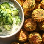 - 1 cup dried chickpeas (soaked overnight) - 1 small onion, roughly chopped - 3 cloves garlic, minced - 1/4 cup fresh parsley, chopped - 1/4 cup fresh cilantro, chopped - 1 teaspoon ground cumin - 1 teaspoon ground coriander - 1/2 teaspoon baking powder - 1 teaspoon salt - 1/2 teaspoon black pepper - 2 tablespoons olive oil To make falafel, you start with dried chickpeas. Soaking them overnight helps them soften. Then, mix them with onions, garlic, parsley, and cilantro. Add cumin and coriander for flavor. Baking powder gives them a nice lift. Salt and pepper are key for taste. The olive oil helps them crisp up in the air fryer. - 1 cup Greek yogurt - 1/2 cucumber, grated and excess water squeezed out - 1 clove garlic, minced - 1 tablespoon lemon juice - Salt to taste For tzatziki, Greek yogurt is a must. It adds creaminess. Grated cucumber gives it a fresh crunch. Garlic and lemon juice bring a tangy flavor. Add a sprinkle of salt to enhance everything. - Chopped fresh mint - Extra olive oil for drizzling - Sliced cucumbers or tomatoes You can top your falafel with fresh mint for extra flavor. A drizzle of olive oil adds richness. Sliced cucumbers or tomatoes create a colorful plate. These garnishes make your dish look and taste even better! To start, gather your soaked chickpeas, onion, garlic, parsley, and cilantro. Add them to your food processor. Then, sprinkle in your cumin, coriander, baking powder, salt, and pepper. Pulse the mix until it forms a coarse blend. You want it textured, not mushy. The mix should still hold some shape when you press it. Next, take about 2 tablespoons of that mixture. Roll it into a ball or flatten it into a patty. Make sure they are even in size for even cooking. Repeat this until the entire mixture is shaped. You should have about 12-15 falafel balls, ready to fry. Set your air fryer to 375°F (190°C) and preheat it for 5 minutes. Lightly brush or spray your falafel balls with olive oil. This helps them get crispy. Place them in the fryer basket in a single layer. You may need to cook them in batches. Air fry for 12-15 minutes, shaking the basket halfway through. They should turn golden brown and crisp. While your falafel cooks, it’s time for the tzatziki. In a mixing bowl, add Greek yogurt, grated cucumber, minced garlic, lemon juice, and a pinch of salt. Stir it all together until mixed well. Taste it and adjust the salt if needed. This sauce adds a cool flavor to the warm falafel. Once the falafel is ready, serve it warm with your tzatziki on the side. You can place them on a plate or in a bowl. For a fun twist, add some fresh veggies or pita bread. Enjoy your crispy falafel with that creamy tzatziki! To get crispy falafel, you need to follow a few simple steps. First, make sure your chickpeas are soaked overnight. This softens them and helps them blend well. When you blend the mixture, do not over-process it. Aim for a coarse texture; this keeps the falafel from being too mushy. Next, lightly coat the falafel balls with olive oil before cooking. This step is key for that golden, crispy finish. Lastly, shake the basket halfway through cooking. This promotes even browning and crispiness. If you don’t have all the ingredients, don’t fret! You can swap out some for what you have. For example, you can use garlic powder instead of fresh garlic if you’re in a pinch. If you don’t have fresh herbs, dried herbs can work too. Just use less, as dried herbs are stronger. You can also try using canned chickpeas instead of dried ones. Just make sure to rinse and drain them well. This can save time, but you might lose some texture. Many people make the same mistakes when making falafel. One common error is not soaking the chickpeas long enough. They need to soak overnight for best results. Another mistake is over-blending the mixture. This can lead to flat, dense falafel. Also, avoid overcrowding the air fryer. Cook in batches to ensure each falafel gets enough hot air. Lastly, don’t skip the olive oil coating. This is vital for a crispy, flavorful outer layer. Following these tips will help you make perfect falafel every time. {{image_2}} To kick up the heat, add some spice. You can mix in cayenne pepper or crushed red pepper flakes. Start with 1/4 teaspoon and adjust to your taste. This gives the falafel a nice kick. You can also use spicy seasoning blends for extra flavor. Experimenting with spices makes the dish fun and unique. Making tzatziki vegan is simple. Swap Greek yogurt for dairy-free yogurt. Use coconut or almond yogurt for a creamy texture. Grate a cucumber and squeeze out the water just like before. Add minced garlic, lemon juice, and salt to taste. This version is just as tasty and fresh. Falafel pairs well with pita bread or fresh salad. For a quick meal, stuff falafel in pita with veggies. Add lettuce, tomatoes, and cucumbers for crunch. You can also serve it on a bed of greens. Drizzle with tzatziki for a refreshing touch. This makes for a light and satisfying meal. To store cooked falafel, let them cool first. Place falafel in an airtight container. They stay fresh for up to five days in the fridge. If you want to keep them longer, consider freezing. Arrange falafel in a single layer on a baking sheet. Freeze until solid, then move them to a freezer bag. They can last up to three months in the freezer. Tzatziki sauce is best fresh but can be stored too. Keep it in an airtight container in the fridge. It stays good for about three days. To extend its life, do not add salt until you're ready to use it. This helps keep the texture nice and fresh. When you reheat falafel, avoid the microwave. It makes them soggy. Instead, use the air fryer or oven. Preheat your air fryer to 350°F (175°C). Place falafel in the basket and heat for about 5 to 7 minutes. They will regain their crispy texture. Serve with fresh tzatziki for the best taste! Yes, you can use canned chickpeas for falafel. However, dried chickpeas give better texture. Canned chickpeas are softer and can make your falafel mushy. If you do use them, drain and rinse well. You may also need to adjust the amount of flour or add breadcrumbs to help bind the mixture. Falafel pairs well with many dishes. You can serve it with: - Pita bread - Fresh salad - Pickled vegetables - Hummus - Tahini sauce - Roasted vegetables These options add flavor and texture to your meal. Falafel can last for about 3-4 days in the fridge. Store it in an airtight container. Tzatziki, made with yogurt, also lasts about 3-4 days. Keep it in a sealed jar. If you notice any change in color or smell, it's best to discard it. Yes, air fryer falafel is often healthier. Traditional falafel is deep-fried, which adds extra fat and calories. Air frying uses less oil. This method keeps your falafel crispy while reducing fat content. Enjoy your delicious meal without the guilt! In this blog post, I shared how to make delicious falafel and tzatziki sauce. You learned about key ingredients, step-by-step instructions, and helpful tips for success. I also covered fun variations and proper storage methods. Now, you can create this dish with confidence. Enjoy exploring new flavors and impressing your family or friends. With practice, your falafel will be crispy, tasty, and a crowd favorite. Don't hesitate to try your own ideas and make it your own!