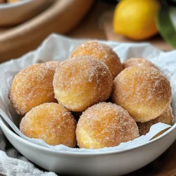 - 1 cup all-purpose flour - 1/2 cup granulated sugar - 2 teaspoons baking powder - 1/2 teaspoon salt - 1 teaspoon ground cinnamon - 1/4 cup unsalted butter, melted - 1/2 cup milk - 1 large egg - 1 teaspoon vanilla extract - 1/4 cup granulated sugar (for rolling) - 1 tablespoon ground cinnamon (for rolling) To make Air Fryer Cinnamon Churro Donut Holes, you need simple ingredients. Start with the dry ingredients first. This mix gives your donut holes structure and sweetness. I choose all-purpose flour for a soft texture. The granulated sugar adds just the right amount of sweetness. Baking powder helps the donut holes rise. Salt balances the flavors, while cinnamon gives that warm, cozy taste. Next, gather your wet ingredients. The melted butter adds richness and moisture. Milk keeps the dough soft. The egg binds it together, and vanilla adds a lovely aroma. This mix brings everything to life. Finally, for the coating, you’ll need more sugar and cinnamon. This gives the outside of the donut holes that classic churro flavor. It's what makes them irresistible! By following these steps and using the right ingredients, you will create delightful donut holes that everyone will love. - Mix dry ingredients in a bowl: In a large bowl, whisk together 1 cup of all-purpose flour, 1/2 cup of granulated sugar, 2 teaspoons of baking powder, 1/2 teaspoon of salt, and 1 teaspoon of ground cinnamon. This mix will make a sweet base for your donut holes. - Combine wet ingredients in a separate bowl: In another bowl, mix 1/4 cup of melted unsalted butter, 1/2 cup of milk, 1 large egg, and 1 teaspoon of vanilla extract. This will add moisture and flavor. - Gently combine wet and dry mixtures: Slowly pour the wet mix into the dry mix. Stir gently until just combined. Don't overmix! The dough should feel slightly sticky. - Preheat air fryer to 350°F (175°C): Set your air fryer to preheat for about five minutes. This step is key for even cooking. - Shape dough into balls and place in air fryer basket: Lightly grease your hands. Scoop small amounts of dough and roll them into balls, about the size of a golf ball. Place them in the basket, giving them space to puff. - Cook for 8-10 minutes, shaking halfway: Cook the donut holes for 8 to 10 minutes. Halfway through, shake the basket to help them cook evenly. - Prepare cinnamon sugar mixture: While the donut holes cook, mix 1/4 cup of granulated sugar with 1 tablespoon of ground cinnamon in a bowl. This will give a sweet and spicy crunch. - Roll cooked donut holes in the mixture: Once the donut holes are golden, remove them from the air fryer. Roll each one in the cinnamon sugar mix right away. Make sure they are fully coated! - Allow to cool slightly before serving: Let the churro donut holes sit for a few minutes. This helps them set and cool, making them perfect for enjoying. To get the best texture, do not overmix the batter. When you mix the wet and dry ingredients, stir gently. You want the dough to be slightly sticky. Overmixing can make your donut holes tough. Also, ensure even cooking by shaking the basket halfway through. This helps all the donut holes cook well and turn golden brown. For a great look, serve your churro donut holes in a bowl lined with parchment paper. This adds a nice touch. You can also sprinkle some extra cinnamon sugar on top for extra flavor. For a fun twist, add a small bowl of chocolate sauce for dipping. This makes every bite even more delicious! If you want to prepare ahead, make the dough and roll it into balls. You can store them in the fridge for a few hours. Just cook them when you are ready. For the best taste, serve the donut holes warm. This keeps them soft and tasty. Enjoy! {{image_2}} You can add fun flavors to your donut holes. Try mixing in chocolate chips to the dough. The melted chocolate will create a sweet surprise in every bite. You can also play with spices. Instead of just cinnamon, try nutmeg or cardamom for a twist. Each spice brings its own warmth and depth. If you need a gluten-free option, use almond or coconut flour. Almond flour gives a nutty flavor, while coconut flour adds a hint of sweetness. Just remember, these flours absorb more liquid. You might need to adjust the milk or butter to keep your dough moist. Switch up the coating for a new taste. Use powdered sugar instead of granulated sugar for a sweeter touch. You can also add flavor to your sugar coating. Mix in some cocoa powder or vanilla to create a unique flavor. This small change can make a big difference in taste. To keep your churro donut holes fresh, store them in an airtight container. You can use a glass or plastic container with a tight lid. Place a paper towel at the bottom to absorb extra moisture. This method keeps them soft and tasty for a few days. You can easily reheat donut holes in the air fryer. Set your air fryer to 350°F (175°C). Heat for about 3-5 minutes. This method keeps them crispy and warm. If you don’t have an air fryer, use the oven. Preheat it to 350°F. Place the donut holes on a baking sheet and heat for the same time. To freeze your churro donut holes, let them cool completely first. Then, place them in a single layer on a baking sheet and freeze. Once frozen, transfer them to a freezer-safe bag or container. Seal tightly to prevent freezer burn. When you want to eat them, thaw in the fridge overnight, then reheat as mentioned above. Yes, you can use whole wheat flour. It will change the taste and texture. Whole wheat makes the donut holes denser and gives a nuttier flavor. You may need to add a bit more milk for the right dough consistency. Look for a golden brown color. The donut holes should feel firm to the touch. You can also insert a toothpick to check. If it comes out clean, they are ready! I recommend using a basket-style air fryer. They cook evenly and are easy to use. Look for models with adjustable temperature settings. Brands like Ninja and Philips make great air fryers for this recipe. In this post, we explored making easy churro donut holes in your air fryer. We covered essential ingredients, step-by-step instructions, and tips for the perfect texture. You learned how to coat your treat for an extra sweet bite and discovered variations to match your taste. Remember, a few simple changes can elevate this recipe. You can mix up flavors or even change how you coat them. Enjoy your tasty creations, and don't forget to share them with friends and family!