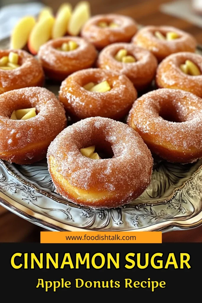 Indulge in the delightful world of Cinnamon Sugar Apple Donuts with this easy and tasty recipe! Made with fresh apples and coated in a sweet cinnamon sugar mixture, these mini donuts are perfect for any occasion. Bake them in just 30 minutes and impress your family and friends with every bite. Ready to make your kitchen smell amazing? Click through for the full recipe now! #CinnamonSugarDonuts #AppleRecipes #BakingInspiration #SweetTreats
