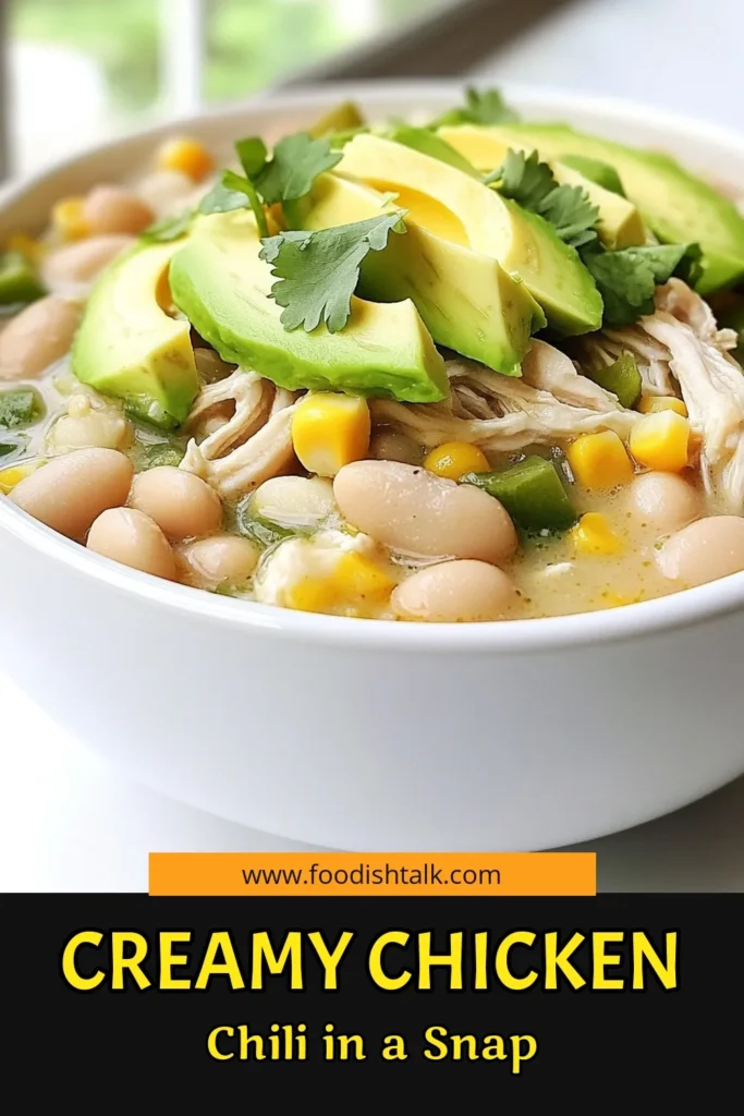 Warm up with a comforting bowl of creamy slow cooker white chicken chili that’s perfect for any day! This easy recipe is packed with tender chicken, hearty white beans, and a blend of spices, all simmered to perfection. Just set it and forget it while you enjoy the delicious aroma fill your home. Click through for the full recipe and get ready to impress your family and friends. #SlowCookerChili #ComfortFood #OnePotMeal #EasyRecipes