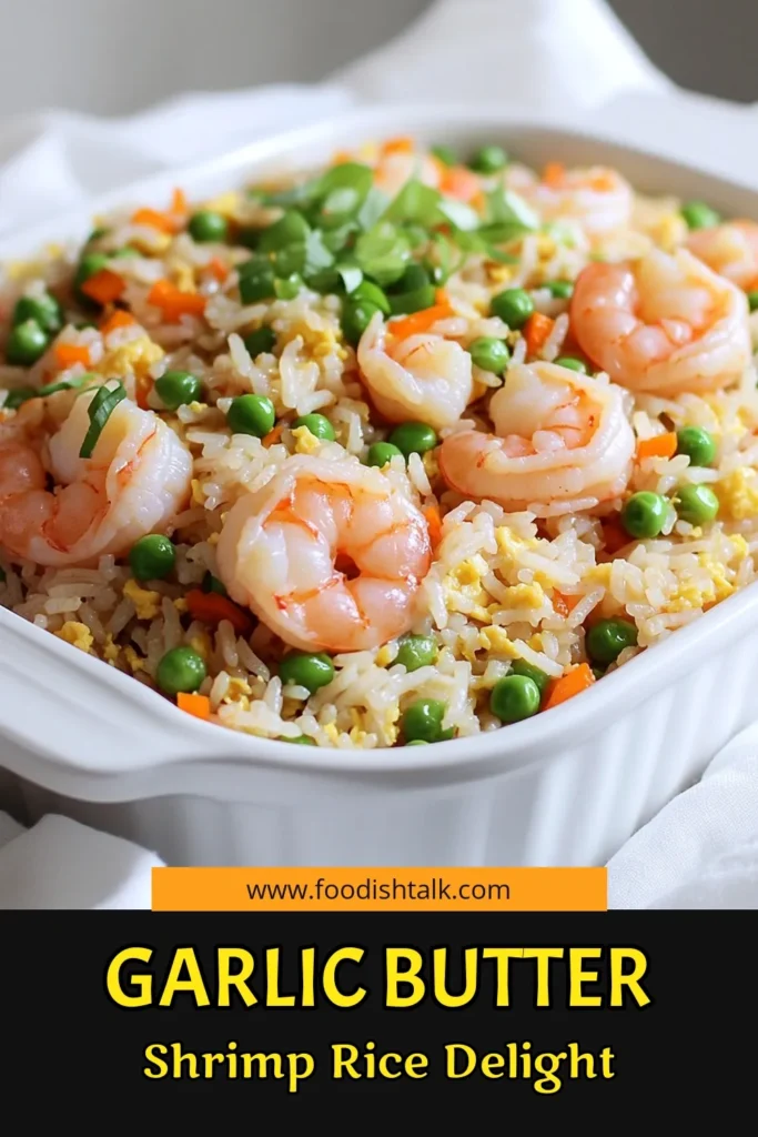 Indulge in a flavorful twist with this quick and easy Garlic Butter Shrimp Fried Rice! Perfect for a weeknight dinner, this dish combines juicy shrimp, fragrant garlic, and colorful veggies all tossed with jasmine rice. Ready in just 30 minutes, it's a satisfying meal your whole family will love. Click through to explore the full recipe and make this delicious dish tonight! #GarlicButterShrimp #FriedRice #SeafoodRecipes #QuickDinnerIdeas