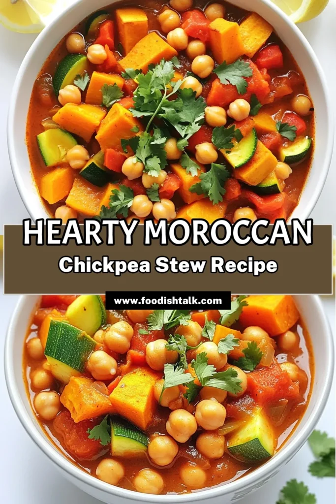 Warm up your meal planning with this delicious Slow Cooker Moroccan Chickpea Stew! Packed with nutritious ingredients, including chickpeas, sweet potatoes, and vibrant spices, this stew is perfect for any day of the week. With an easy prep time of just 15 minutes, let your slow cooker do the work and enjoy a hearty, flavorful dish. Click through to discover the full recipe and make this comforting stew tonight! #ChickpeaStew #SlowCookerRecipes #HealthyEating #VegetarianCooking