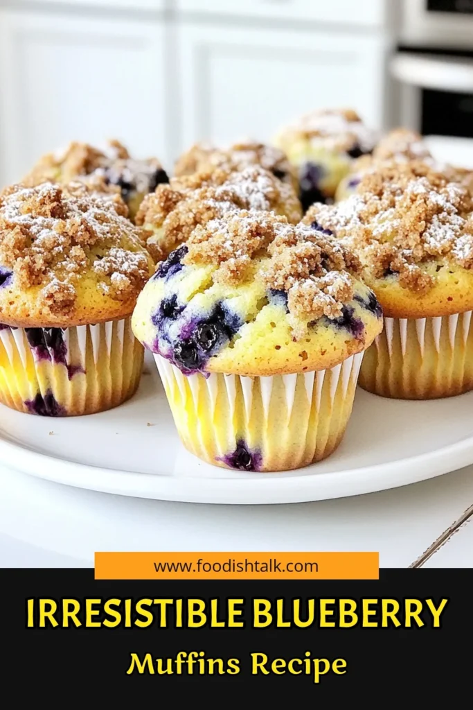 Indulge in the deliciousness of homemade blueberry streusel muffins with this easy recipe! With juicy blueberries nestled in a soft, fluffy batter topped with a sweet streusel, these muffins are perfect for breakfast or a snack. Ready in just 35 minutes, they will impress family and friends. Click to explore the full recipe and baking tips that will make your muffins a hit! #BlueberryMuffins #BakingJoy #MuffinRecipe #SweetTreats