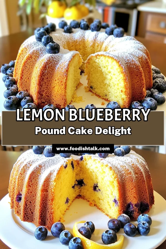 Indulge in the delightful flavors of Lemon Blueberry Bliss Pound Cake, a perfect balance of zesty lemon and juicy blueberries! This easy recipe takes just 15 minutes of prep, leading to a moist and fluffy treat that's ideal for any occasion. From cozy afternoons to elegant gatherings, this cake is sure to impress. Click through to discover how to create this delicious dessert and elevate your baking game with step-by-step instructions!