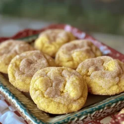 - 2 cups all-purpose flour - 1 teaspoon baking powder - 1 teaspoon baking soda - 1 teaspoon ground cinnamon - ½ teaspoon ground nutmeg - ¼ teaspoon ground ginger - ½ teaspoon salt - ½ cup unsalted butter, softened - 1 cup granulated sugar - ½ cup brown sugar, packed - 1 cup pumpkin puree (not pumpkin pie filling) - 1 large egg - 1 teaspoon vanilla extract - ½ cup granulated sugar (for rolling) - 2 teaspoons ground cinnamon (for rolling) - ¼ teaspoon ground nutmeg (for rolling) To make these Pumpkin Snickerdoodle Cookies, you need the right ingredients. Start with the dry ingredients, which create the cookie's structure. The flour, baking powder, baking soda, spices, and salt work together to give the cookie its soft texture and warm flavors. Next, gather the wet ingredients. The butter and sugars add sweetness and richness. Pumpkin puree is the star here. It gives the cookies moisture and a lovely pumpkin flavor. The egg and vanilla extract bind everything together and add more depth. Finally, the rolling mixture adds a sweet spice crust. This mixture is what makes these cookies truly snickerdoodles. It gives them a sweet crunch on the outside while keeping them soft inside. - Preheat the oven to 350°F (175°C) and line a baking sheet with parchment paper. - In a medium bowl, whisk together the flour, baking powder, baking soda, cinnamon, nutmeg, ginger, and salt. Set aside. - In a large mixing bowl, cream together the softened butter, granulated sugar, and brown sugar until light and fluffy. This should take about 2-3 minutes. - Next, mix in the pumpkin puree, egg, and vanilla extract until everything is well combined. - Gradually incorporate the dry ingredients into the wet mixture. Mix until just combined; avoid overmixing. - Using a cookie scoop or your hands, form small balls of dough about 1 inch in diameter. - Roll each ball in a mix of sugar and spices until fully coated. Place them on the prepared baking sheet about 2 inches apart. - Gently flatten each ball with the bottom of a glass or your fingertips. This creates a slightly thicker cookie. - Bake in the preheated oven for 10-12 minutes. Look for set edges and a slightly cracked top while keeping the center soft. - Once done, remove the cookies from the oven. Let them cool on the baking sheet for 5 minutes before transferring them to a wire rack to cool completely. - Use softened butter for easier creaming. - Mix just enough to combine. Overmixing makes tough cookies. - Cool cookies on the sheet for 5 minutes before moving them. - A wire rack helps cookies cool completely and evenly. - Serve cookies on a festive platter, lightly dusted with cinnamon. - Pair these cookies with warm spiced cider or fresh coffee for a cozy treat. {{image_2}} You can change the flour for your cookies. - Use whole wheat flour for a healthier option. It adds a nutty taste and more fiber. - Try gluten-free flour blends if you want to make these cookies gluten-free. Look for blends with rice flour or almond flour. Want to make your cookies even better? Consider some fun add-ins! - Chocolate chips add sweetness and a lovely texture. Use dark, milk, or white chocolate. - Nuts, like walnuts or pecans, give a nice crunch. Chop them up before adding. - Dried fruits, like cranberries or raisins, can add a fruity twist. They pair well with pumpkin. Let’s spice things up! A few small changes can add great flavor. - Add a pinch of cloves or allspice. These spices give a warm, cozy taste. - For a fun twist, use sweet potato puree instead of pumpkin. It offers a similar texture and a new flavor profile. Store your Pumpkin Snickerdoodle Cookies in an airtight container. Keep them at room temperature for up to 5 days. This keeps them fresh and tasty. If you want to keep cookies for longer, freeze them! Place cookies in a freezer-safe bag. They can last up to 3 months. Just make sure to squeeze out as much air as possible. To enjoy warm cookies, heat them in the microwave for a few seconds. This brings back their soft texture. You can also revive them in the oven. Bake at 350°F for a few minutes. This makes them taste freshly baked again! No, using plain pumpkin puree ensures the right texture and flavor. Pumpkin pie filling has added spices and sugars. This can change the taste and texture of your cookies. Stick to pure pumpkin for the best results. Make sure your butter is softened, not melted, and chill the dough if necessary. If the dough is too warm, the cookies will spread too much during baking. Chilling helps keep their shape. Yes, you can prepare the dough and refrigerate it for up to 24 hours before baking. This is a great time-saver. Just scoop and roll the cookies when you are ready to bake. Look for set edges and slightly cracked tops while keeping the center soft. This means they are done but still chewy inside. Let them cool a bit on the sheet for perfect texture. This blog post shared everything you need for making delicious pumpkin cookies. You learned about the right dry and wet ingredients, plus tips for perfect texture and flavor. Remember to store cookies properly to enjoy them longer. Baking can be fun and rewarding, especially with variations and add-ins that make your treats special. Now, get baking and enjoy these tasty cookies with friends and family!