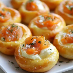 To make stuffed bagel bites, you need: - 2 cups all-purpose flour - 1 tablespoon sugar - 1 teaspoon salt - 1 teaspoon instant yeast These basic ingredients create the dough that holds the tasty filling. For the filling, I suggest: - Cream cheese, mozzarella, and smoked salmon - Alternative fillings: herbs, garlic, jalapeños You can mix and match fillings to suit your taste. Try adding fresh herbs for a bright flavor, or jalapeños for a spicy kick. You will also need: - 1 tablespoon olive oil - 1 egg (for egg wash) - Coarse sea salt (for topping) The olive oil helps keep the dough soft. The egg wash gives the bites a shiny finish, and the sea salt adds a lovely crunch. With these ingredients, you can create delicious stuffed bagel bites that are perfect for snacking, sharing, or impressing your friends. {{ingredient_image_1}} 1. In a mixing bowl, combine the dry ingredients: 2 cups of all-purpose flour, 1 tablespoon of sugar, 1 teaspoon of salt, and 1 teaspoon of instant yeast. Mix them well. 2. Gradually add 3/4 cup of warm water and 1 tablespoon of olive oil to the dry mix. Stir until a dough forms. 1. Knead the dough on a floured surface for about 5 to 7 minutes. You want it smooth and elastic. 2. Place the dough in a greased bowl and cover it with a damp cloth. Let it rise in a warm spot for about 1 hour or until it doubles in size. 3. Once risen, punch the dough down and divide it into 12 equal pieces. 4. On a floured surface, flatten each piece into a round disc. 5. In a bowl, mix together 1 cup of softened cream cheese, 1/2 cup of shredded mozzarella, and 1/4 cup of diced smoked salmon (or any preferred fillings). 6. Place a spoonful of the filling in the center of each disc. Carefully fold the edges over and pinch to seal tightly. 7. Roll each stuffed ball between your palms to form a smooth shape. 1. In a large pot, bring water to a gentle boil. Carefully drop in 3 to 4 bagel bites at a time. 2. Boil for about 30 to 40 seconds, then flip and boil for an additional 30 seconds. 3. Remove them with a slotted spoon and place them on a prepared baking sheet. 4. Brush the tops with 1 beaten egg and sprinkle with coarse sea salt. 5. Bake in a preheated oven at 425°F (220°C) for 15 to 20 minutes, or until golden brown. Let the bagel bites cool slightly before serving. Enjoy this tasty snack with cream cheese or your favorite sauce! To make your dough smooth and elastic, knead it for about 5-7 minutes. This helps develop gluten, which gives the dough its structure. If the dough feels sticky, add a little flour, but don’t overdo it. For the best rise, place the dough in a warm spot. Cover it with a damp cloth. Let it rise until it doubles in size. This usually takes about one hour. To keep your filling inside, avoid overstuffing each bagel bite. A spoonful is usually just right. When folding the dough, pinch the edges tightly. This seals the filling inside and stops leaks during boiling. After sealing, roll each ball gently in your hands. This helps form a smooth shape and keeps the filling secure. For a golden brown color, preheat your oven to 425°F (220°C). Brush the tops with the beaten egg wash before baking. This adds shine and color. Place your bagel bites on a parchment-lined baking sheet. Ensure they have space between them. This allows hot air to circulate, giving you even baking. Bake for 15-20 minutes or until they are golden and puffed up. Pro Tips Use Cold Cream Cheese: For easier handling and smoother filling, ensure your cream cheese is cold before mixing. This will help it hold its shape better inside the bagel bites. Don’t Overboil: Boiling the bagel bites for too long can make them tough. Stick to the recommended boiling time for a perfect texture. Experiment with Fillings: Feel free to get creative with your fillings! Try adding herbs, spices, or different types of cheese for variety. Keep an Eye on Baking: Ovens can vary, so start checking your bagel bites a few minutes before the suggested baking time to avoid over-browning. {{image_2}} You can fill your stuffed bagel bites with many tasty options. Sweet fillings add fun. Try cream cheese with fruit or chocolate. For savory options, use cream cheese with smoked salmon, herbs, or garlic. You can also spice things up with jalapeños for some heat. If you want healthier choices, think outside the box. Use low-fat cream cheese or add spinach and feta. These options are great for those watching their diet. You can mix and match to find your favorite. Bagel bites can be made with different dough types. Whole wheat dough is a healthy swap. It adds fiber and a nutty flavor. Gluten-free dough is another option for those with dietary needs. You can also enhance the dough. Adding herbs like dill or garlic powder gives extra flavor. A sprinkle of onion powder can make it even better. These simple changes can make your bagel bites stand out. Different cheeses can change the game. Try sharp cheddar or creamy goat cheese. Each cheese brings its own unique taste. You can even mix cheeses for a richer flavor profile. Toppings also matter. You can sprinkle sesame seeds, poppy seeds, or everything bagel seasoning on top. These little touches make your bagel bites more exciting. They not only taste great but look appealing too. To keep your stuffed bagel bites fresh, store any leftovers in an airtight container. Place them in the fridge right after they cool down. This will help them stay tasty for a few days. When you're ready to eat, reheat them in the oven. Set the oven to 350°F (175°C) and heat for 10-15 minutes. This makes the outside crispy again and warms the filling nicely. You can freeze stuffed bagel bites before or after cooking. If freezing before cooking, shape them and place them on a baking sheet. Freeze until solid, then transfer to a freezer bag. This keeps them from sticking together. If you freeze them after cooking, let them cool completely first. Then, use the same method to store them in a bag. To thaw, leave them in the fridge overnight. This helps keep the texture right when you heat them. In the fridge, your stuffed bagel bites will stay fresh for about 3-5 days. Look for signs of spoilage, like an off smell or mold. If they feel slimy or dry, it’s best to throw them out. Always trust your senses to decide if food is good to eat. You can tell the dough has risen enough when it doubles in size. Look for a smooth surface and a slight bounce back when you poke it gently. If it keeps its shape, it’s ready to use. This means the yeast has done its job well. Yes, you can make these bagel bites ahead of time. Prepare the dough and filling, then shape the bites. Place them on a baking sheet and cover them tightly. You can refrigerate them for up to 24 hours. When ready, just boil and bake. This makes meal prep easy and saves time. Some great dipping sauces for stuffed bagel bites include cream cheese, marinara, or garlic butter. You can also try a spicy aioli or a homemade ranch dip. These sauces add extra flavor and make your bites even more tasty. Feel free to mix and match to find your favorite! You now have all you need to make delicious stuffed bagel bites. We covered essential ingredients, filling options, and step-by-step instructions to perfect your dough. You learned tips for baking, storage info, and even some fun variations. Remember, you can get creative with fillings and dough types. Whether you enjoy them now or save some for later, these bites will surely please everyone. Enjoy the fun of making and sharing them with friends and family. Happy cooking!