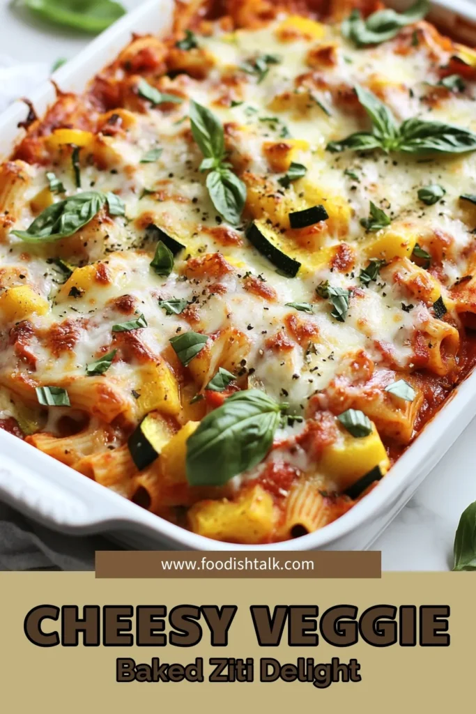 Discover how to make Loaded Veggie Baked Ziti, a delicious vegetarian baked ziti recipe that's perfect for the whole family! This easy baked ziti with vegetables is packed with flavor, combining fresh veggies and creamy cheeses in a cheesy baked ziti that everyone will love. Enjoy this healthy pasta bake recipe for a nutritious twist on a classic dish. Try it today and elevate your dinner game! #VeggieZiti #PastaRecipe #HealthyEating #VegetarianDelight