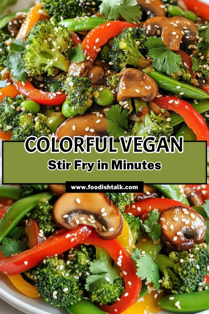 Try this delicious vegan broccoli mushroom stir fry for a quick vegan dinner recipe that's healthy and satisfying! Packed with vibrant veggies like broccoli and mushrooms, this gluten-free stir fry is ready in just 20 minutes. Perfect for a nutritious meal, this plant-based stir fry recipe is a must-try for anyone seeking a tasty and healthy vegetable stir fry. Save and click for the full recipe! #VeganRecipe #HealthyEating #GlutenFree #VegetableStirFry