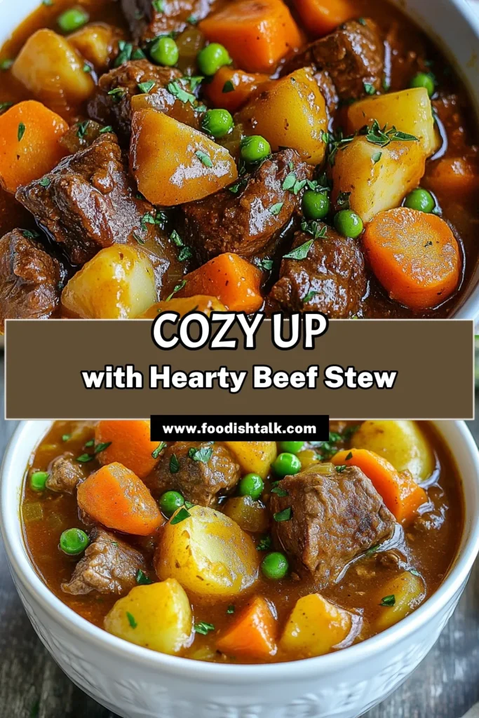 Warm up with this delicious Crockpot beef stew that’s perfect for family dinners! This hearty beef stew recipe combines tender beef with vibrant vegetables for a comforting meal, all made in your easy slow cooker. Enjoy the rich flavors of our creamy beef stew recipe as it simmers to perfection. Ready to dive in? Save this beef stew with vegetables for your next cozy night! #CrockpotBeefStew #HeartyBeefStew #EasySlowCookerStew #CreamyBeefStewRecipe