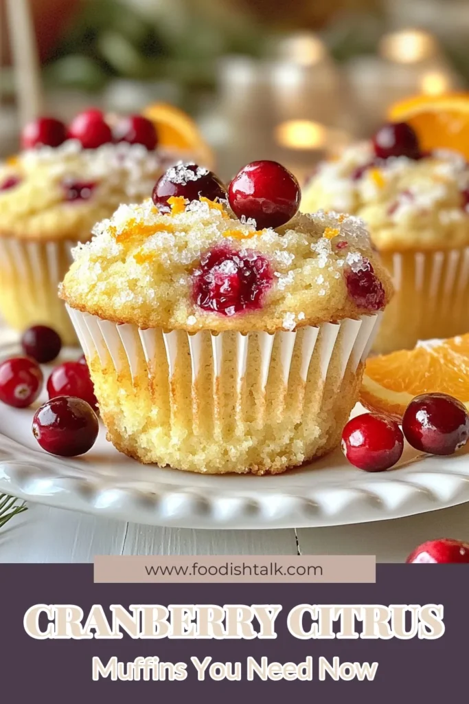 Indulge in these delightful cranberry orange muffins with our easy muffin recipe! This cranberry muffins recipe features fresh cranberries and orange juice for a burst of citrus flavor. Perfect for breakfast or a snack, these citrus muffins will brighten your day. Try these fresh cranberry muffins today and enjoy the deliciousness in every bite. Don’t forget to save this recipe! #CranberryMuffins #EasyMuffinRecipes #CitrusMuffins #OrangeJuiceMuffins