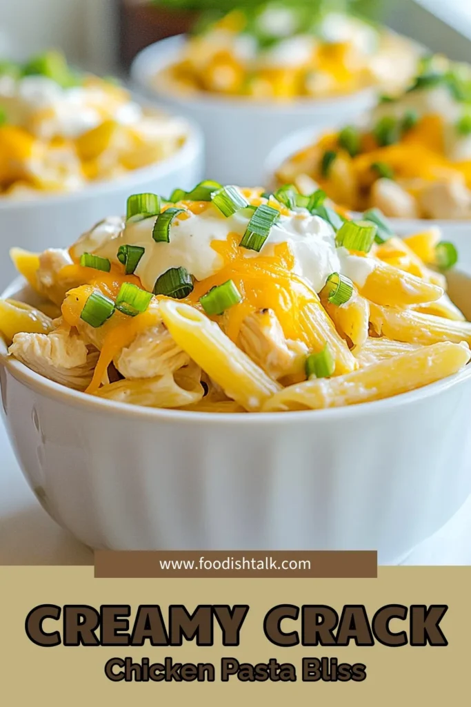 Savor the ultimate comfort food with this Crack Chicken Penne recipe! This creamy chicken pasta dish, featuring tender rotisserie chicken, delivers a cheesy pasta dinner that's perfect for busy nights. In just 30 minutes, whip up an easy penne pasta recipe that will impress the whole family. Don't miss out—save this recipe for a delicious meal tonight! #CrackChickenPenne #CreamyChickenPasta #EasyPastaRecipes #CheesyDinner