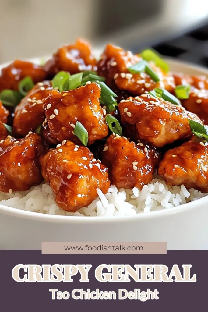 Discover the ultimate General Tso Chicken recipe that’s both easy and delicious! This spicy General Tso chicken features sizzling chicken thighs tossed in a rich, homemade Chinese takeout sauce. Perfect for a quick weeknight meal, this flavor-packed dish will satisfy your cravings for an easy Asian chicken dish. Try it tonight and elevate your dinner! Save this recipe for later! #GeneralTsoChicken #EasyAsianDish #HomemadeTakeout #SpicyChicken