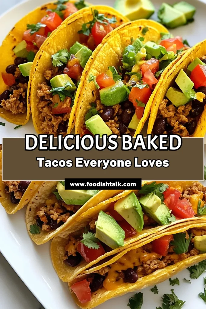 Looking for a delicious and healthy turkey taco recipe? Try these baked turkey tacos with black beans! This easy baked tacos recipe combines ground turkey, black beans, and spices for a mouthwatering meal everyone will love. Perfect for family dinners or meal prep, these ground turkey tacos are nutritious and satisfying. Don’t miss out—pin this recipe today! #BakedTurkeyTacos #BlackBeanTacosRecipe #HealthyTurkeyTacoRecipe #EasyBakedTacos