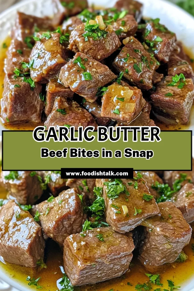 Discover the ultimate comfort food with this easy garlic beef recipe featuring Crockpot garlic butter beef bites. Made from tender beef chuck, these slow cooker beef bites are infused with savory garlic and buttery goodness, perfect for a hearty family meal. Enjoy this buttery beef stew any night of the week! Click to save and try this delicious recipe today! #CrockpotGarlicButterBeef #BeefChuckRecipes #SlowCookerBeefBites #EasyGarlicBeefRecipe