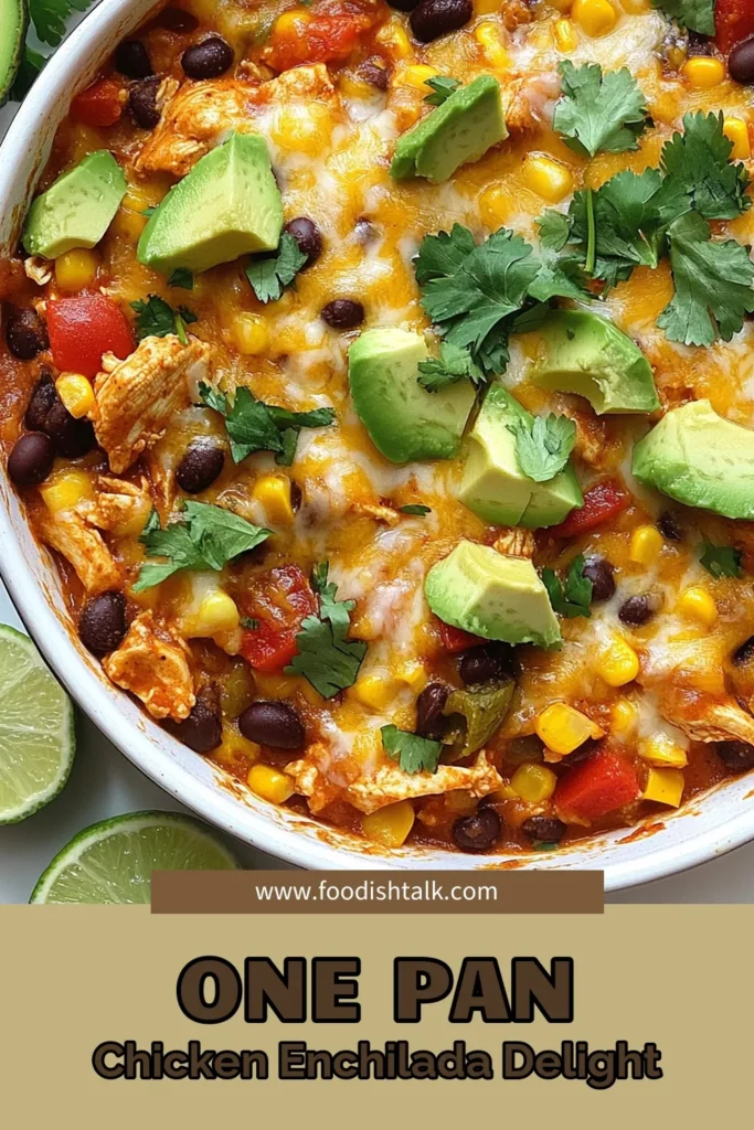 Looking for an easy and flavorful dinner idea? Try this Chicken Black Bean Enchilada Skillet! This enchilada skillet recipe combines tender chicken, black beans, and melted cheese for a delicious one-pan meal ready in just 30 minutes. Perfect for busy nights, this dish is a must-try in your collection of easy chicken recipes and black bean recipes. Save the recipe and add some zest to your weeknight dinners! #SkilletMeals #EasyChickenRecipes #ChickenBlackBeanEnchiladas #BlackBeanRecipes