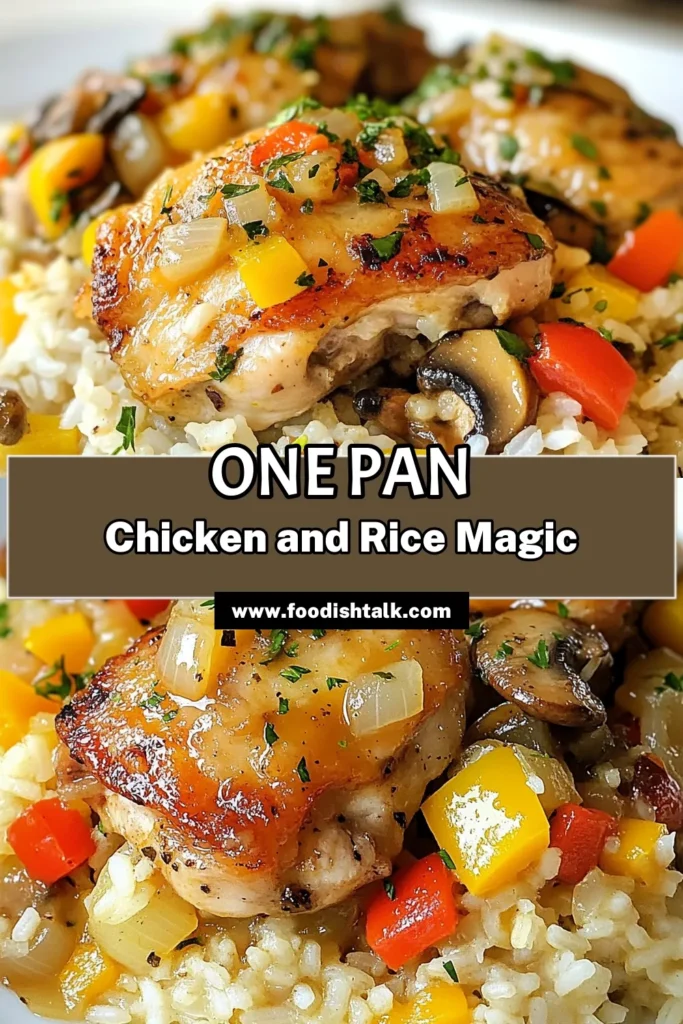 Discover this mouthwatering smothered chicken recipe that’s perfect for busy weeknights! This one-pan chicken and rice dish combines tender chicken thighs with flavorful rice and vegetables, making it one of the best easy dinner recipes you’ll try. Perfect comfort food recipes like this will have everyone asking for seconds. Ready to enjoy a hearty meal? Save this recipe for later! #ComfortFood #EasyDinnerRecipes #OnePanMeals #ChickenThighs