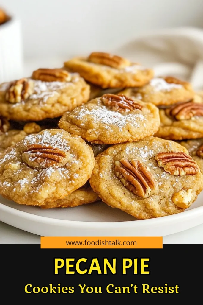 Indulge in these delightful vegan pecan pie cookies, a must-try dairy-free cookie recipe that combines the richness of pecans with a hint of sweetness. These gluten-free desserts are perfect for satisfying your cravings while enjoying healthy vegan snacks. With an option for nutty chocolate chip cookies, they'll wow your taste buds! Bake a batch and savor the goodness. Save this recipe for later! #VeganPecanPieCookies #DairyFreeTreats #GlutenFreeDessert #HealthySnacks