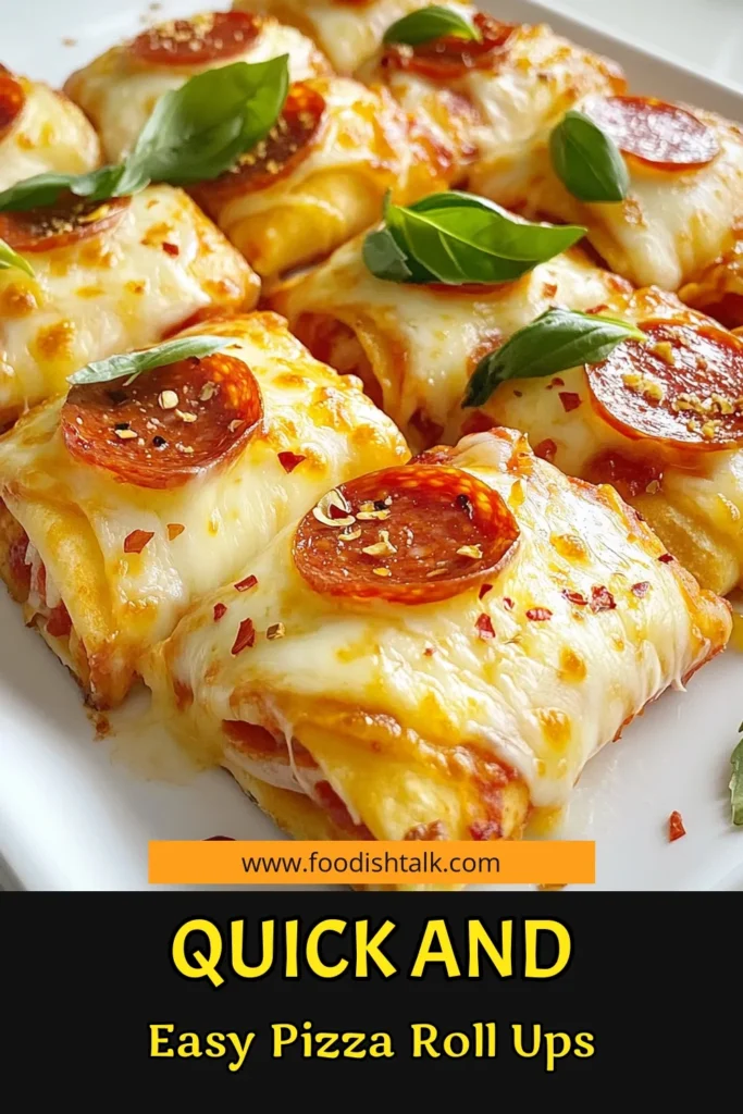 Discover the ultimate snack with these Pepperoni Pizza Roll-Ups! This Easy Tortilla Pizza Recipe is perfect for quick pizza snacks that your whole family will love. Made in just 10 minutes, these Homemade Pizza Roll-Ups are a delicious appetizer that combines gooey cheese and savory pepperoni. Try them today and elevate your snack game! Save your favorites for later! #PizzaRollUps #EasyRecipes #QuickSnacks #Appetizers