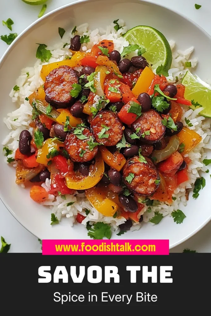 Indulge in the flavors of Spicy Black Beans and Rice with Sausage, a perfect dish for anyone craving Southern comfort food recipes. This easy rice dish is packed with hearty sausage and nutritious black beans, making it a satisfying meal. Whether you're looking for vegetarian black bean recipes or a meatier option, this recipe has you covered. Try it now and savor the deliciousness. Save this recipe for your next meal! #SouthernComfortFood #BlackBeansAndRice #EasyRiceDishes #SpicyRecipes