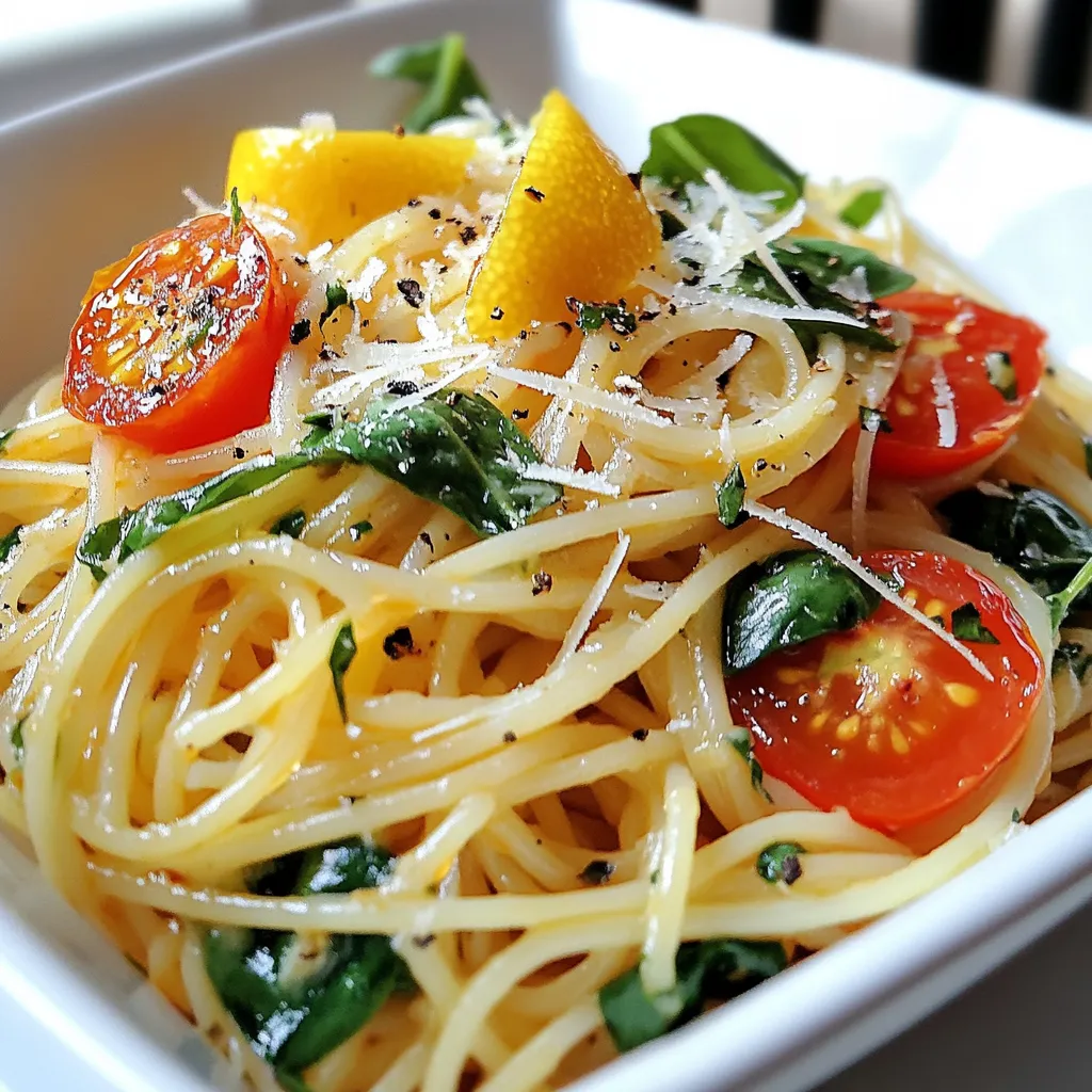 To make Midnight Pasta, gather these simple ingredients: - 250g spaghetti - 4 tablespoons olive oil - 4 cloves garlic, thinly sliced - 1 teaspoon red pepper flakes - 200g cherry tomatoes, halved - 1 cup fresh spinach - 1/2 cup grated Parmesan cheese - Zest of 1 lemon - Salt and pepper to taste - Fresh basil leaves for garnish When choosing your ingredients, look for bright, firm tomatoes. They should feel heavy for their size. For garlic, pick firm heads without any sprouts. Fresh spinach should be vibrant and crisp, not wilted. Olive oil should smell fruity, not musty. Always check the expiration date on cheese and use fresh basil for flavor. You can easily swap some ingredients if needed. Use any pasta shape, like linguine or fettuccine. If you don’t have cherry tomatoes, use canned diced tomatoes. For a vegan option, replace Parmesan with nutritional yeast. You can also use kale or arugula instead of spinach. Use lemon juice if you don’t have a fresh lemon. {{ingredient_image_1}} 1. Boil Water: Start by boiling a large pot of salted water. This water adds flavor to the spaghetti. 2. Cook Spaghetti: Add 250g of spaghetti to the boiling water. Cook it according to the package instructions. Look for that perfect al dente texture. 3. Reserve Pasta Water: Before draining, save 1 cup of pasta water. This water helps to make the sauce creamy later on. 4. Heat Olive Oil: In a large skillet, heat 4 tablespoons of olive oil over medium heat. 5. Sauté Garlic and Pepper: Add 4 thinly sliced cloves of garlic and 1 teaspoon of red pepper flakes. Sauté for 2-3 minutes. You want the garlic fragrant but not brown. 6. Add Tomatoes: Toss in 200g of halved cherry tomatoes. Cook them for about 5-7 minutes. They should break down and release their juices. 7. Add Spinach: Stir in 1 cup of fresh spinach. Cook it for 1-2 minutes until it wilts. 8. Combine Everything: Add the drained spaghetti to the skillet. Pour in the reserved pasta water. Toss everything together well. 9. Finish with Cheese and Lemon: Mix in 1/2 cup of grated Parmesan cheese and the zest of 1 lemon. Season with salt and pepper to taste. Toss again until the pasta is well coated. 10. Garnish and Serve: Serve the pasta hot. Top it with fresh basil leaves for a pop of color and flavor. - Salt the Water: Always add salt to the boiling water. It helps to season the pasta. - Don’t Overcook: Keep an eye on the cooking time. Overcooked spaghetti becomes mushy. - Use Pasta Water: The reserved pasta water adds moisture and helps sauces stick to the pasta. - Short Pasta: For shapes like penne or fusilli, follow package times. They may cook a bit faster than spaghetti. - Fresh Pasta: Fresh pasta cooks much quicker, usually in just 2-3 minutes. - Whole Wheat or Gluten-Free Pasta: These may take longer to cook. Always check the package for specifics. By following these steps and tips, you ensure a delicious midnight pasta that’s quick and satisfying! When cooking late at night, keep things simple. Choose recipes with few steps. Midnight Pasta is perfect for this. Start with boiling water. Make sure to salt it well. This adds flavor to the pasta. Cook the spaghetti until it is al dente. This means it should be firm but not hard. Always reserve some pasta water. This water helps to make the sauce creamy. You can boost flavor with easy tweaks. Add fresh herbs like basil or parsley. These herbs add a bright taste. A squeeze of lemon juice wakes up the dish. If you like heat, add more red pepper flakes. You can even toss in some olives for saltiness. These small touches make your pasta shine. Use a large skillet for easy cooking. This helps combine all the ingredients well. A good knife is key for slicing garlic and tomatoes. A pot for boiling pasta is a must-have. Make sure to have a colander handy for draining. Use tongs to mix the pasta with the sauce. This tool helps you toss everything without splashing. With the right tools, you save time and effort. Pro Tips Choose the Right Pasta: Opt for high-quality spaghetti for better texture and flavor. Fresh pasta can elevate the dish even further. Control the Heat: When sautéing garlic, ensure the heat is medium to prevent it from burning, which can impart a bitter taste. Don’t Skip the Pasta Water: The reserved pasta water is starchy and helps bind the sauce to the pasta, enhancing the overall creaminess. Fresh Ingredients Matter: Use fresh garlic and basil for the best flavor. Dried herbs can work in a pinch, but fresh makes a noticeable difference. {{image_2}} You can boost your Midnight Pasta with protein. Here are some tasty ideas: - Grilled Chicken: Add sliced grilled chicken for a hearty meal. - Shrimp: Toss in cooked shrimp for a seafood twist. - Tofu: For a plant-based option, add crispy tofu cubes. - Chickpeas: Mix in canned chickpeas for a fiber-rich boost. These add-ins will make your dish filling and satisfying. Switch up the flavor of your Midnight Pasta easily. Try these options: - Pesto: Use basil pesto for a fresh, herbal taste. - Alfredo Sauce: A creamy Alfredo sauce adds richness. - Tomato Sauce: For a classic taste, stir in marinara or tomato sauce. - Lemon Butter: A simple lemon butter sauce gives a bright flavor. Experiment with these sauces to find your favorite. You can make Midnight Pasta fit your dietary needs. Here’s how: - Vegan: Use nutritional yeast instead of Parmesan for a cheesy flavor. Replace chicken or shrimp with mushrooms or lentils. - Gluten-Free: Choose gluten-free pasta made from rice or quinoa. This way, you can enjoy the dish without gluten. These options keep the spirit of Midnight Pasta while meeting your needs. To keep your leftover midnight pasta fresh, place it in an airtight container. Make sure to cool it down first. This helps prevent bacteria growth. Store it in the fridge for up to three days. If you want to keep it longer, freezing is a great option. When you’re ready to enjoy your midnight pasta again, you can reheat it easily. Use a skillet over medium heat. Add a splash of water or olive oil to help it heat evenly. Stir it often to warm it up without burning. You can also use the microwave. Heat in short bursts, stirring in between. This keeps the pasta moist. If you want to freeze your midnight pasta, it’s best to do this before adding cheese. Let it cool, then place it in a freezer-safe bag. Squeeze out as much air as possible. You can freeze it for up to three months. When you’re ready to eat, thaw it overnight in the fridge. Reheat as mentioned before. To make Midnight Pasta spicy, add more red pepper flakes. Start with one teaspoon. If you want more heat, add another half teaspoon. You can also use fresh chili peppers. Slice them thin and add them with the garlic. This will give your dish a nice kick. You can also try adding hot sauce. A few drops will spice things up. Mix well and taste. Adjust the heat to your liking. Spaghetti works best for Midnight Pasta. It cooks fast and mixes well with the sauce. You can also use other types, like linguine or fettuccine. Just make sure to adjust the cooking times. Always cook until al dente for the best texture. If you want a healthier choice, try whole wheat or gluten-free pasta. They will also taste great in this dish. You can prepare some parts of the Midnight Pasta ahead of time. Cook the pasta and store it in the fridge. Do not add sauce until you are ready to eat. You can also slice the garlic and chop the tomatoes earlier. Keep them in the fridge. When you are ready, just heat the oil and cook the garlic. Add the rest of the ingredients, and you will have a quick meal. Midnight Pasta is simple and fun to make. Fresh ingredients are key to great flavor. Remember, you can swap ingredients for your taste. Follow the steps for perfect pasta every time. Use tips to speed up late-night cooking. Finally, explore variations to keep it interesting. With proper storage, your pasta will last. Enjoy cooking and share your creations with friends!
