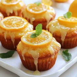 - 1 ½ cups all-purpose flour - 1 tablespoon baking powder - ½ teaspoon salt - 1 teaspoon ground ginger - ½ teaspoon ground cinnamon - ½ cup unsalted butter, softened - ½ cup honey - ½ cup brown sugar - 3 large eggs - 1 tablespoon fresh ginger, finely grated - Zest of 1 orange - ½ cup fresh orange juice - 1 teaspoon vanilla extract - Nuts or seeds - Other citrus fruits - Vanilla extract First, preheat your oven to 350°F (175°C). Grease and flour a 12-cup muffin tin or line it with paper liners. This step helps the cakes come out easily. Next, sift together the flour, baking powder, salt, ground ginger, and cinnamon in a medium bowl. This makes sure there are no lumps and helps mix the dry ingredients well. In a large bowl, cream the softened butter with honey and brown sugar. Mix until it’s light and fluffy, which takes about 3-4 minutes. This is key for a soft texture. Then, add the eggs one at a time, mixing well after each. Stir in the fresh ginger, orange zest, orange juice, and vanilla extract until well combined. The fresh ginger and orange juice will give your cakes a bright flavor. Now, gently fold in the dry ingredients into the wet mixture until just combined. Be careful not to overmix, as this can make the cakes tough. Evenly distribute the batter into the prepared muffin tin. Fill each cup about 2/3 full. Bake in the preheated oven for 18-22 minutes. You’ll know they’re done when a toothpick comes out clean. Let the cakes cool in the pan for 5 minutes, then transfer them to a wire rack to cool completely. Enjoy the warm, sweet smell as they cool! {{ingredient_image_1}} To get the best texture, avoid overmixing. Mix just until you see no dry flour. Overmixing makes the cakes tough. Use a gentle folding motion when you mix. This keeps your cakes light and fluffy. To achieve the right consistency, look for a smooth batter. It should flow easily but not be too runny. If it’s too thick, add a bit more orange juice. If it's too thin, add a little flour. To boost the flavor, you can add more ginger or spices. A touch more ground ginger makes a big difference. You might also try adding nutmeg or cloves for warmth. These spices pair well with the orange and honey. Using flavored honey is another great option. You might find orange blossom honey or ginger-infused honey. These add a unique twist to your cakes, enhancing their taste. For garnishing, drizzle a little honey over the cooled cakes. This adds shine and sweetness. Thin orange slices also make a lovely garnish. A sprig of fresh mint can add a pop of color too. To serve effectively, place the cakes on a nice plate. You can arrange them in a circle or a line. This makes for a beautiful display. Sharing them with friends will surely impress! If you need a gluten-free option, you can replace the all-purpose flour with a gluten-free flour blend. Look for a mix that works well in baking. This will keep your cakes soft and tasty. For a vegan version, swap the eggs with flax eggs. Mix one tablespoon of ground flaxseed with three tablespoons of water. Let it sit for a few minutes until it thickens. You can also use maple syrup instead of honey for sweetness. You can add chocolate chips or chopped nuts to the batter for extra crunch. Dark chocolate pairs well with the ginger and orange flavors. Walnuts or pecans can also add a nice texture. If you want to try different fruits, consider using lemon or lime juice instead of orange juice. Fresh berries like blueberries or raspberries can also bring a burst of flavor to your cakes. Just remember to adjust the sugar if the fruit is tart. When making a cake, you will need to use a round or square pan instead of a muffin tin. This changes the baking time. Cakes usually take longer to bake. Check for doneness after 25-30 minutes. If you want to make muffins, fill the cups only two-thirds full. This allows room for them to rise. Muffins bake faster, so keep an eye on them after 18 minutes. Enjoy experimenting with these fun variations! Pro Tips Use Fresh Ingredients: For the best flavor, use freshly grated ginger and freshly squeezed orange juice. Don't Overmix: Gently fold the dry ingredients into the wet mixture to maintain a light and fluffy texture. Check for Doneness: Insert a toothpick into the center of a cake; it should come out clean when they are baked perfectly. Enhance Presentation: Drizzle honey and garnish with orange slices and mint for a beautiful and appetizing presentation. {{image_2}} Store your orange ginger honey cakes at room temperature. Keep them in an airtight container. This helps keep them moist. If you live in a hot place, the fridge works too. But, it may change the texture. For best results, eat the cakes within three days. If you want to keep them longer, freezing is a great option. Avoid leaving them uncovered. This can make them dry and stale. To freeze your cakes, let them cool completely first. Wrap each cake in plastic wrap. After that, place them in a freezer bag. Be sure to remove as much air as possible. This will keep them fresh for up to three months. When you are ready to enjoy them, take them out of the freezer. Let them thaw in the fridge overnight. If you need them fast, place them at room temperature for about an hour. This will bring back their lovely taste and texture. How long do the cakes last? These cakes stay fresh for about three days at room temperature. If frozen, they last up to three months. Can I use bottled orange juice instead of fresh? Yes, you can use bottled orange juice. However, fresh juice gives a brighter taste. What if my cakes are too dry? If your cakes turn out dry, try adding a bit of honey or syrup. This will add moisture. How to fix overflow in muffin tins? To prevent overflow, fill each cup only two-thirds full. If they overflow, place a baking sheet under the tin to catch spills. Equipment needed for success You will need a mixing bowl, a whisk, a muffin tin, and measuring cups. Having a sifter is helpful too. Ingredients substitution tips If you don’t have fresh ginger, use ground ginger. You can also swap honey with maple syrup for a different taste. You now have a solid recipe for delicious cakes. We covered key ingredients like flour, honey, and fresh oranges. You learned how to prepare, mix, bake, and store your cakes. Plus, I shared tips for perfecting texture and enhancing flavor. Don't forget the variations to fit your needs. Embrace your creativity with this recipe. With each step, you can make something special for friends and family. Enjoy your baking journey!