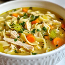 Homestyle Chicken Noodle Soup Cozy and Comforting Dish