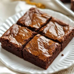 To make these flourless pumpkin brownies, gather these ingredients: - 1 cup pumpkin puree (canned or homemade) - 1/2 cup creamy almond butter (or peanut butter) - 1/3 cup honey or maple syrup - 2 large eggs - 1/4 cup unsweetened cocoa powder - 1 teaspoon vanilla extract - 1/2 teaspoon baking soda - 1/2 teaspoon pumpkin pie spice (or cinnamon) - 1/4 teaspoon salt - 1/2 cup dark chocolate chips (optional) These ingredients combine to create a rich, fudgy brownie. The pumpkin puree adds moisture and flavor. Almond butter brings creaminess and healthy fat. The cocoa powder gives that deep chocolate taste. Each brownie has about 100 calories. They have 4 grams of protein and 5 grams of fat. You also get about 2 grams of fiber. These brownies are a good choice for a sweet treat. They pack in some nutrients without added flour. If you have allergies, here are some swaps: - Use sunflower seed butter instead of almond or peanut butter for nut-free. - Replace honey with agave syrup for a vegan option. - Use gluten-free cocoa powder if needed. These substitutions keep the brownies tasty and safe for different diets. You can still enjoy the sweet flavor while meeting your needs. {{ingredient_image_1}} Start by gathering all your ingredients. You need pumpkin puree, almond butter, honey, eggs, cocoa powder, vanilla, baking soda, pumpkin pie spice, salt, and dark chocolate chips. 1. Preheat your oven to 350°F (175°C). This gets the oven ready for baking. 2. Line an 8x8 inch baking pan with parchment paper. Leave some paper hanging over the sides. This helps you lift the brownies out later. 3. In a large bowl, mix the pumpkin puree, almond butter, honey, and eggs. Stir until it is smooth and blended well. 4. Add the cocoa powder, baking soda, pumpkin pie spice, and salt. Mix until no dry bits remain. 5. If you want, gently fold in the dark chocolate chips. They add a nice touch to your brownies. Now, pour the brownie batter into your lined pan. Use a spatula to spread it evenly. 1. Place the pan in the oven. Bake for 25-30 minutes. 2. To check if they are done, insert a toothpick in the center. It should come out with a few moist crumbs, not wet batter. Keep an eye on your brownies toward the end of the baking time. Each oven is a bit different. - Check at 25 minutes. If the toothpick has wet batter, bake a little longer. - If the toothpick has a few moist crumbs, they are ready. - Let the brownies cool in the pan for about 10 minutes. Then lift them out using the parchment paper. - Place the brownies on a wire rack to cool completely before cutting. Enjoy your tasty treat! To get the best texture in your flourless pumpkin brownies, use creamy almond butter. This gives a smooth finish and rich flavor. Mix your wet ingredients well to avoid lumps. The pumpkin puree also adds moisture and helps bind the brownies. Use the right pan size, an 8x8 inch pan works best. This size ensures even baking. When you bake, keep an eye on the time. Bake for 25-30 minutes. A toothpick should come out with a few moist crumbs, not wet batter. If the brownies look too soft, they may need a few extra minutes. Let them cool completely before cutting. This helps set the texture. Store your brownies in an airtight container. They stay fresh for up to five days at room temperature. If you want to keep them longer, freeze them. Wrap each brownie in plastic wrap and place them in a freezer bag. They can last up to three months in the freezer. To reheat, simply pop one in the microwave for about 10-15 seconds. This warms them up nicely and makes them taste fresh again. You can also enjoy them cold, as they have a fudgy texture that is delightful at any temperature. One common mistake is overmixing the batter. This can make your brownies tough. Mix just until no dry flour shows. Another issue is using too much cocoa powder. Stick to the 1/4 cup for balanced flavor. Make sure your oven is preheated. Baking in a cold oven changes the texture. Also, don’t skip the cooling time. Cutting into warm brownies can lead to a messy result. Lastly, be cautious with your toppings. Too many add-ins can affect the final texture, so keep it simple. Pro Tips Use Fresh Pumpkin: If possible, use fresh pumpkin puree for a more vibrant flavor and texture. Roast a small pumpkin, scoop out the flesh, and blend until smooth. Check for Doneness: Ovens can vary, so start checking your brownies a few minutes before the time is up. They should be set around the edges but still slightly soft in the center. Storage Tips: Store leftover brownies in an airtight container in the refrigerator for up to a week. They can also be frozen for longer storage. Customize Your Toppings: Feel free to add nuts, seeds, or even a drizzle of nut butter on top before baking for an extra layer of flavor and texture. {{image_2}} You can boost your brownies by adding nuts or dried fruits. Chopped walnuts or pecans add a nice crunch. You can also mix in dried cranberries or raisins for some sweetness. Just fold these extras into the batter gently before baking. To make these brownies vegan and dairy-free, swap the eggs. Use flax eggs instead. Mix one tablespoon of ground flaxseed with three tablespoons of water. Let it sit for five minutes. This will work as a great binding agent. Also, choose maple syrup over honey to keep it plant-based. You can make your brownies even more tasty with spices or extracts. Try adding a dash of nutmeg or ginger for extra warmth. A teaspoon of almond or peppermint extract can change the flavor completely. These small changes can take your brownies to the next level! To keep your flourless pumpkin brownies fresh, store them in an airtight container. Place parchment paper between layers to prevent sticking. Store at room temperature for up to three days. If you live in a warm area, the fridge is best. You can freeze these brownies for up to three months. First, let them cool completely. Next, wrap each brownie tightly in plastic wrap. Then, place them in a freezer-safe bag. Label the bag with the date for easy tracking. These brownies last about three days at room temperature. In the fridge, they stay fresh for a week. In the freezer, they can last up to three months. Always check for any signs of spoilage before eating. Enjoy your treats at their best! Yes, you can use peanut butter. It adds a nice flavor. Sunflower seed butter is another good choice. Just make sure it’s creamy. This will help your brownies stay moist and fudgy. If you don’t have pumpkin puree, use applesauce instead. It gives a great texture. You can also try mashed banana. This will change the flavor, but it can still taste good. Check your brownies with a toothpick. Insert it in the center. If it comes out with a few moist crumbs, they are ready. If it’s wet, bake a bit longer. Let them cool before cutting for the best texture. This blog post covered all you need to know about making brownies. We discussed key ingredients, nutritional info, and how to swap for allergens. I shared easy steps for preparation and baking, plus tips for texture and storage. You learned fun variations, common mistakes to avoid, and helpful FAQs. Remember, with the right approach, you can bake delicious brownies. Enjoy your journey in the kitchen, and don't hesitate to get creative!