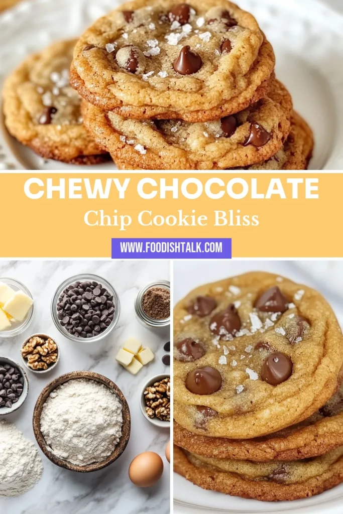 Indulge in the ultimate chewy chocolate chip cookies with this easy homemade chewy cookies recipe! Discover baking tips to create the best chocolate chip cookies that are soft, gooey, and loaded with chocolate chips. Perfect for any occasion, these ultimate chocolate chip cookies are sure to impress family and friends. Don't miss out on this delightful treat; save this recipe for later! #ChocolateChipCookies #BakingTips #HomemadeCookies #CookieRecipe