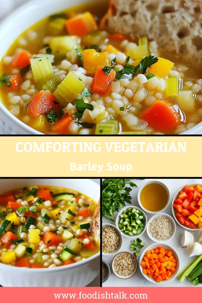 Warm up with this delicious vegetarian barley soup, a hearty vegetable soup recipe that’s perfect for any season. This pearl barley soup is packed with nutritious ingredients and a flavorful vegetable broth soup base, making it one of the best healthy soup recipes you'll ever try. Save this comforting dish for your next meal and enjoy a bowl of warmth and wellness. Explore now! #VegetarianRecipes #HealthyEating #SoupSeason #ComfortFood