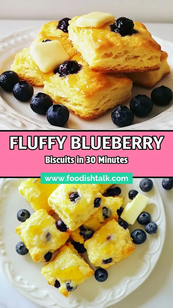 Indulge in these fluffy blueberry biscuits for a delicious breakfast treat! This easy blueberry biscuit recipe combines fresh blueberries with buttermilk for the perfect homemade blueberry biscuits. Learn how to bake blueberry biscuits that are golden brown and soft inside. Perfect for brunch or a cozy snack. Don’t forget to save this recipe for your next baking adventure! #FluffyBlueberryBiscuits #EasyBlueberryBiscuitRecipe #HomemadeBlueberryBiscuits #ButtermilkBlueberryBiscuits