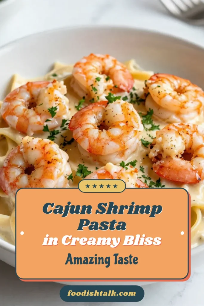 Indulge in this creamy Cajun shrimp Alfredo, a delightful twist on the classic fettuccine alfredo recipe. This easy Cajun recipe combines succulent shrimp and rich flavors for the perfect shrimp dinner. In just 30 minutes, you can create a mouthwatering creamy shrimp pasta that everyone will love. Save this recipe for a delicious weeknight meal! #CajunShrimpAlfredo #ShrimpDinnerRecipes #EasyCajunRecipes #CreamyShrimpPasta