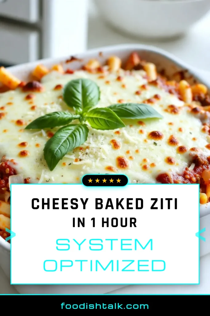 Indulge in this cheesy baked ziti recipe featuring ground beef for a comforting meal everyone will love! This easy pasta casserole combines creamy ricotta ziti and flavorful marinara sauce, making it the perfect Italian baked pasta dish for family dinners. Bake it to perfection for a bubbly, cheesy delight. Try this delectable recipe tonight and savor the flavors! Save for later! #BakedZiti #PastaCasserole #ItalianFood #ComfortFood